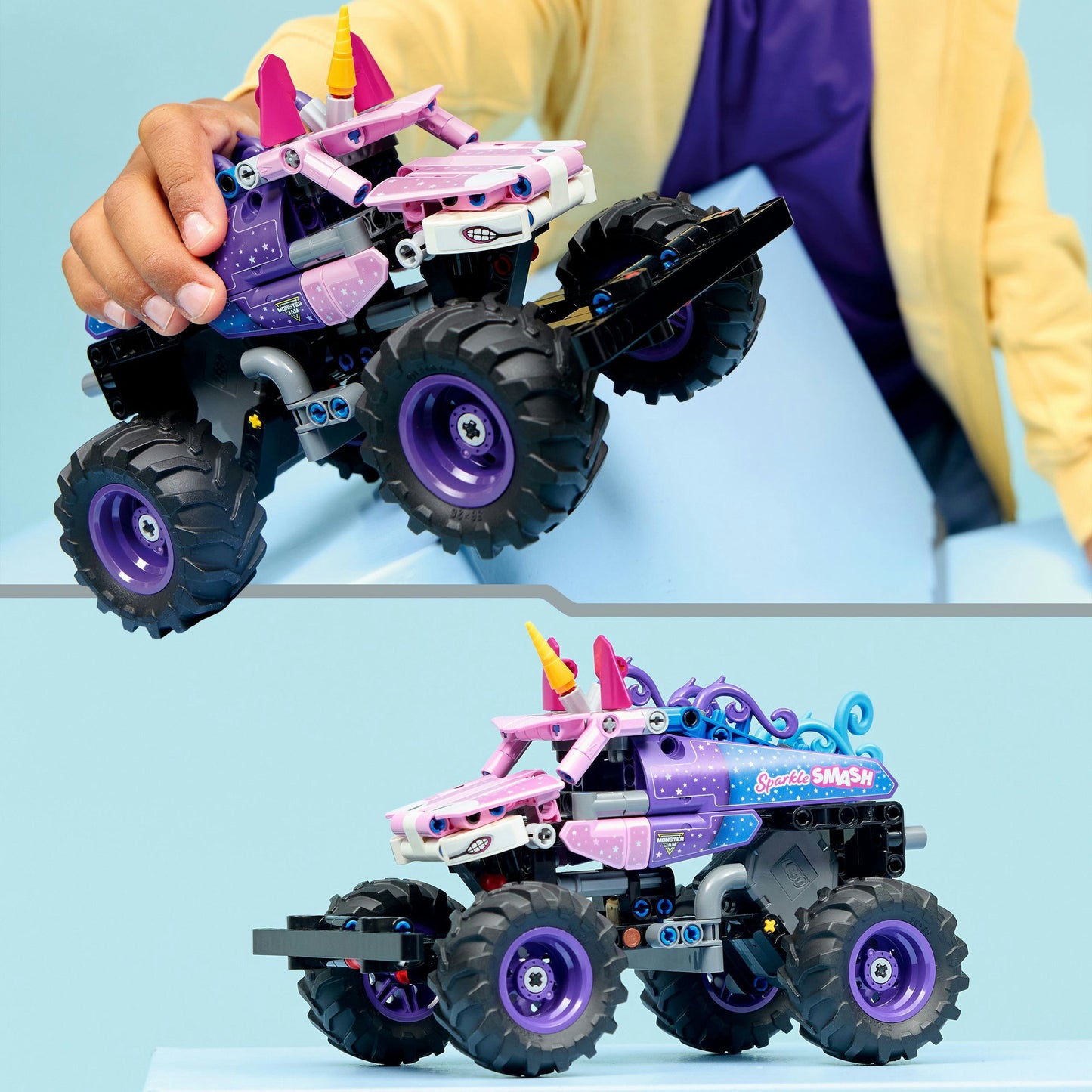 LEGO technic 42220 monster jam sparkle smash pull-back