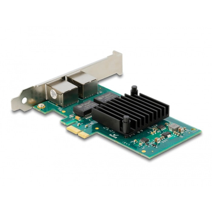 DeLOCK pci express x1 card 2 x rj45 gigabit lan i350 netwerkadapter