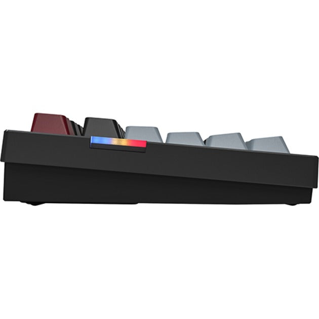 Montech mkey pro darkness rgb mechanisch toetsenbord (zwart, us lay-out (qwerty), gateron g pro brown, 75%, hot-swappable, rgb, double-shot pbt, usb-c | 2.4 ghz | bluetooth 5.2)