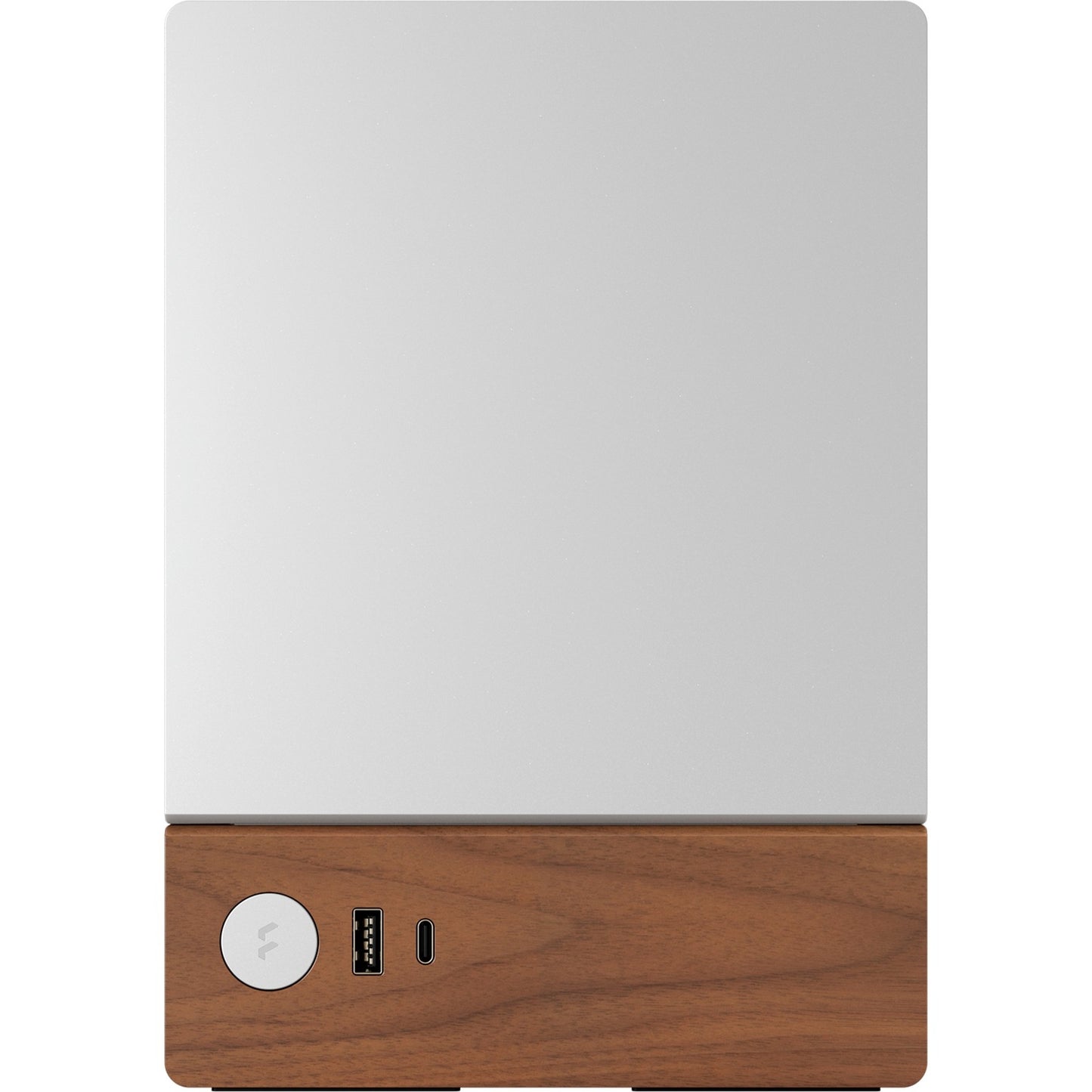 Fractal Design terra mini tower behuizing (zilver houtkleur | 1x usb-a | 1x usb-c)