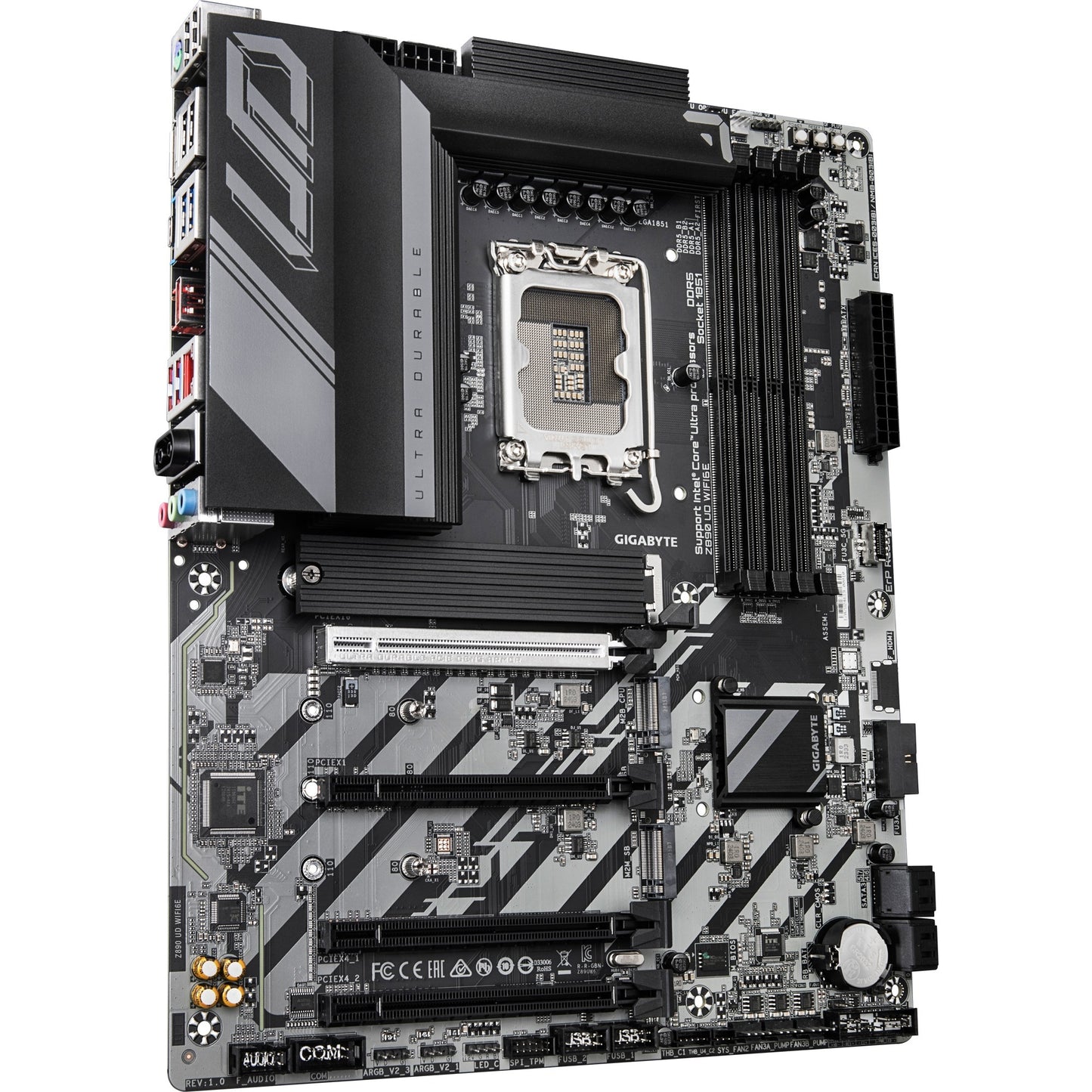 GIGABYTE z890 ud wifi6e socket 1851 moederbord (raid, 2.5gb-lan, wi-fi 6e, bt, sound, atx)