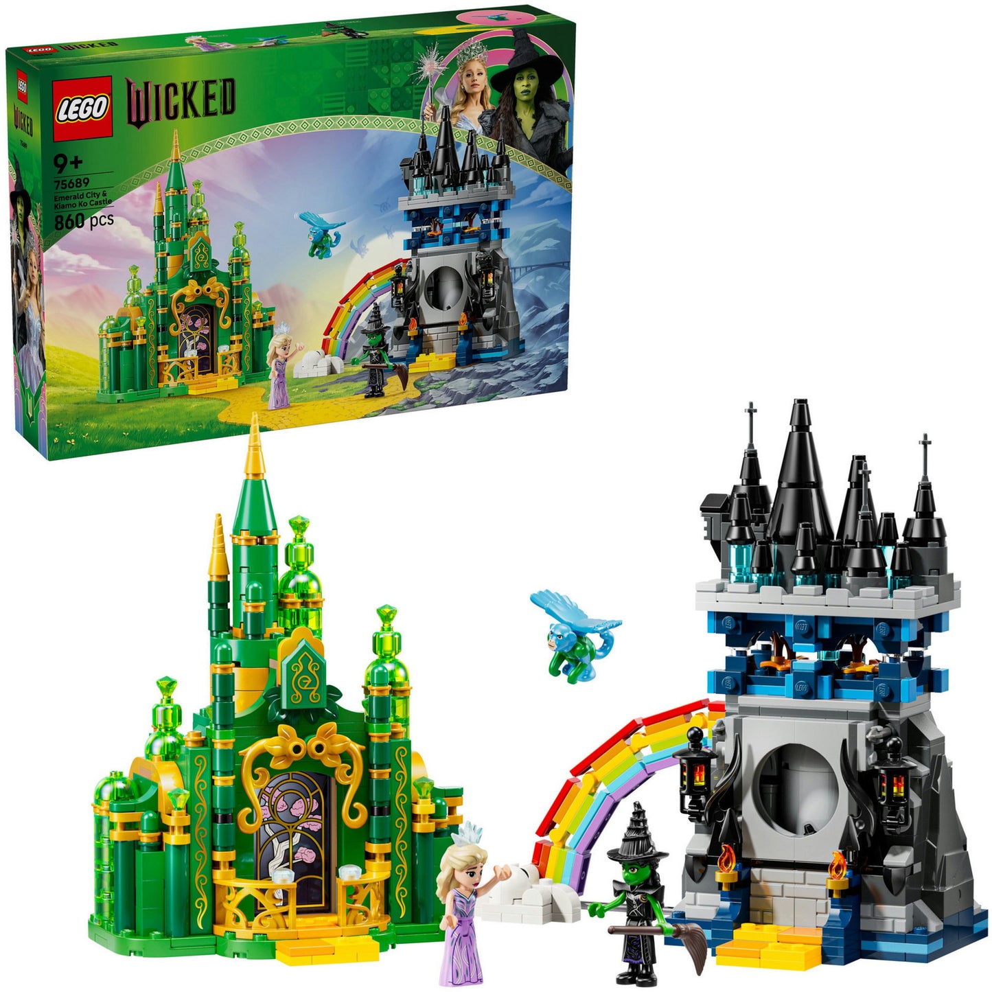 LEGO wicked - emerald city en kiamo ko kasteel constructiespeelgoed (75689)