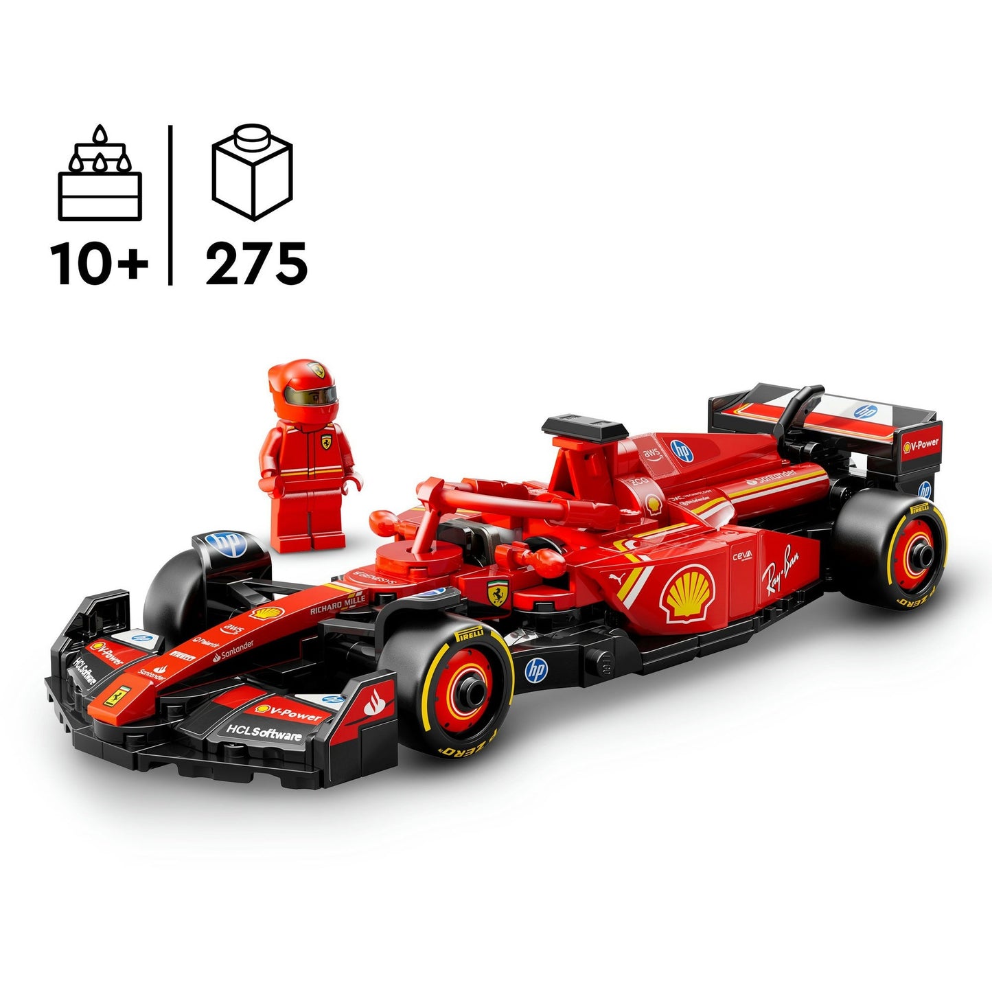 LEGO speed champions 77242 ferrari sf-24 f1 racewagen