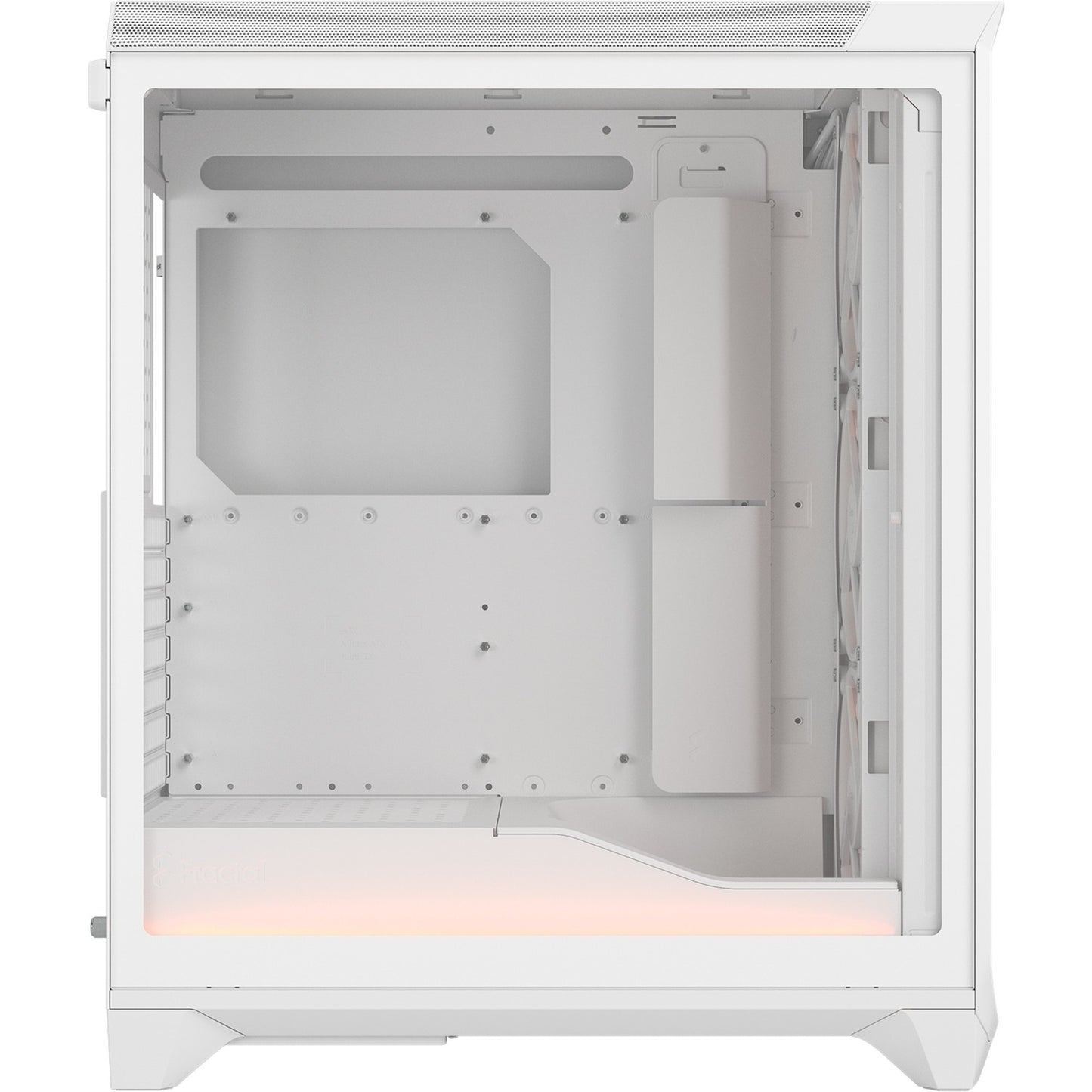 Fractal Design meshify 3 ambience pro rgb midi tower behuizing (wit | 2x usb-a | 1x usb-c | rgb | tempered glass)