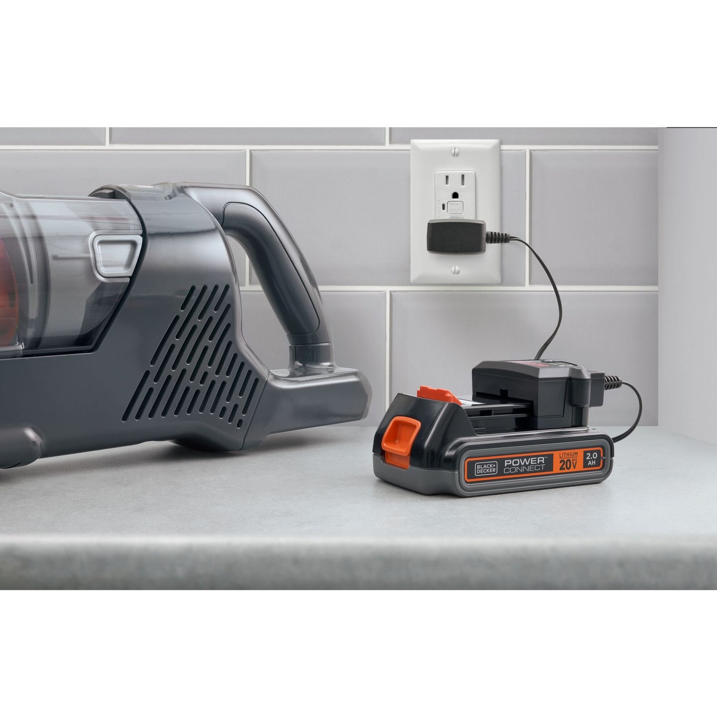 BLACK+DECKER bhfea18d1-qw 18v 2.0ah 2-in-1 steelstofzuiger met verwijderbare accu (18v 2.0ah accu en oplader inbegrepen)