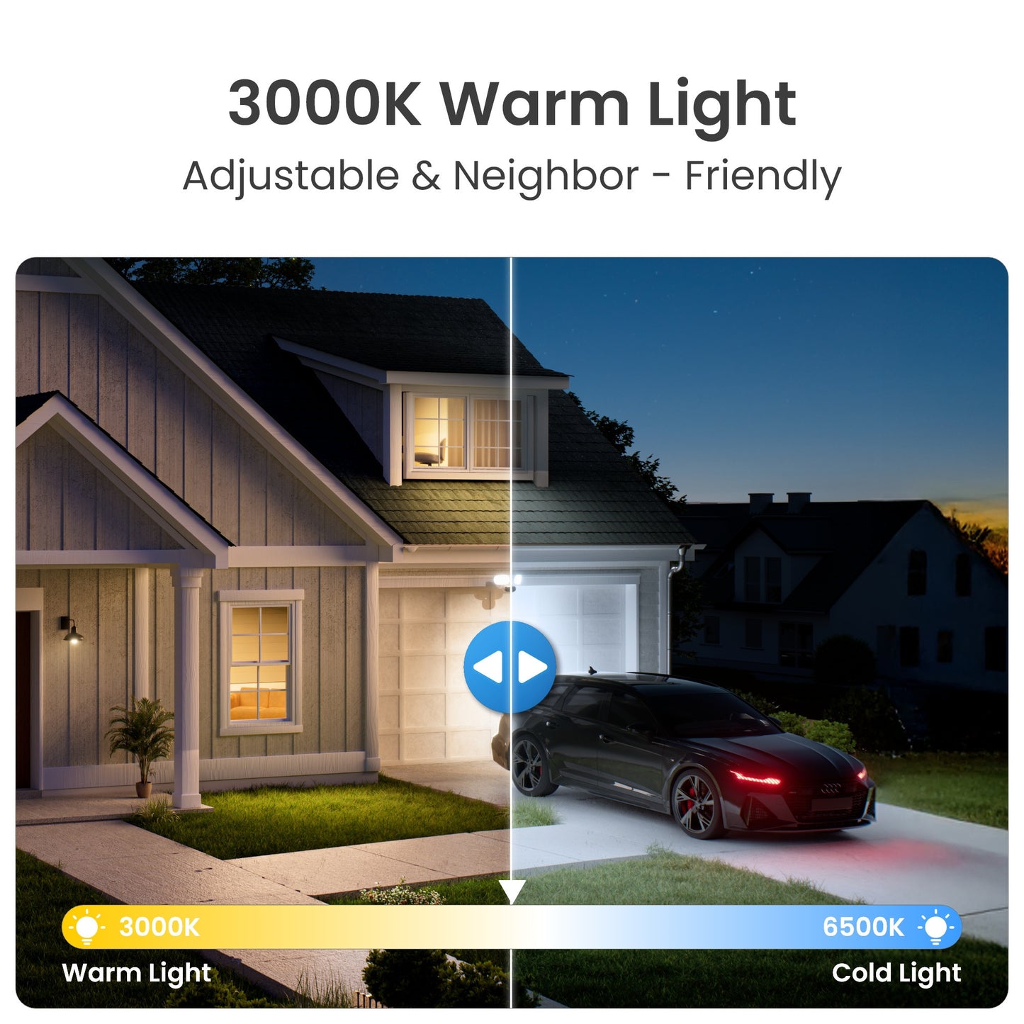 Reolink F751W Elite Floodlight WiFi beveiligingscamera (Wit, UHD 4K, WiFi)