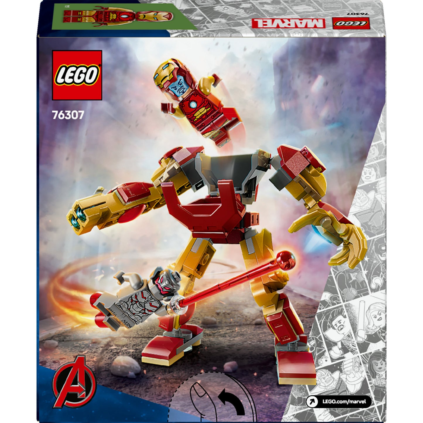 LEGO marvel super heroes - iron man mecha vs. ultron constructiespeelgoed (76307)