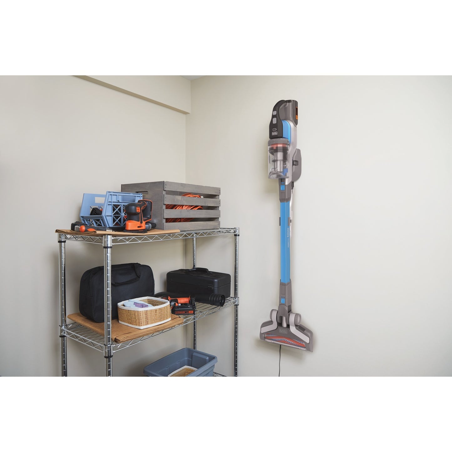BLACK+DECKER 36v 4-in-1 steelstofzuiger (lichtblauw grijs)