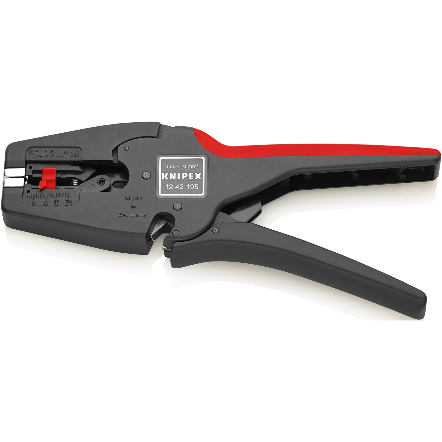 KNIPEX multistrip 10 automatische afstriptang 1242195 (zwart rood)