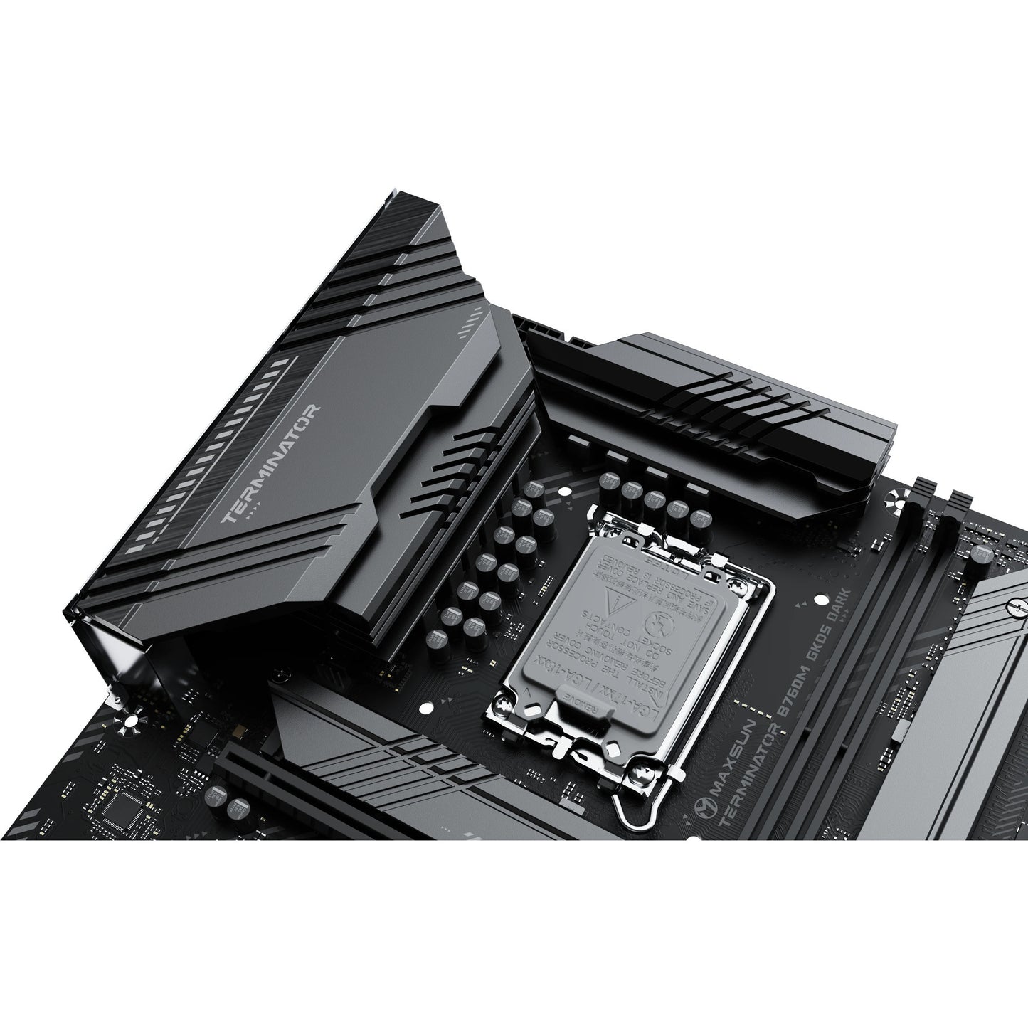 MAXSUN ms-terminator b760m gkd5 dark socket 1700 moederbord (zwart, raid, 2.5 gb-lan, sound, µatx)