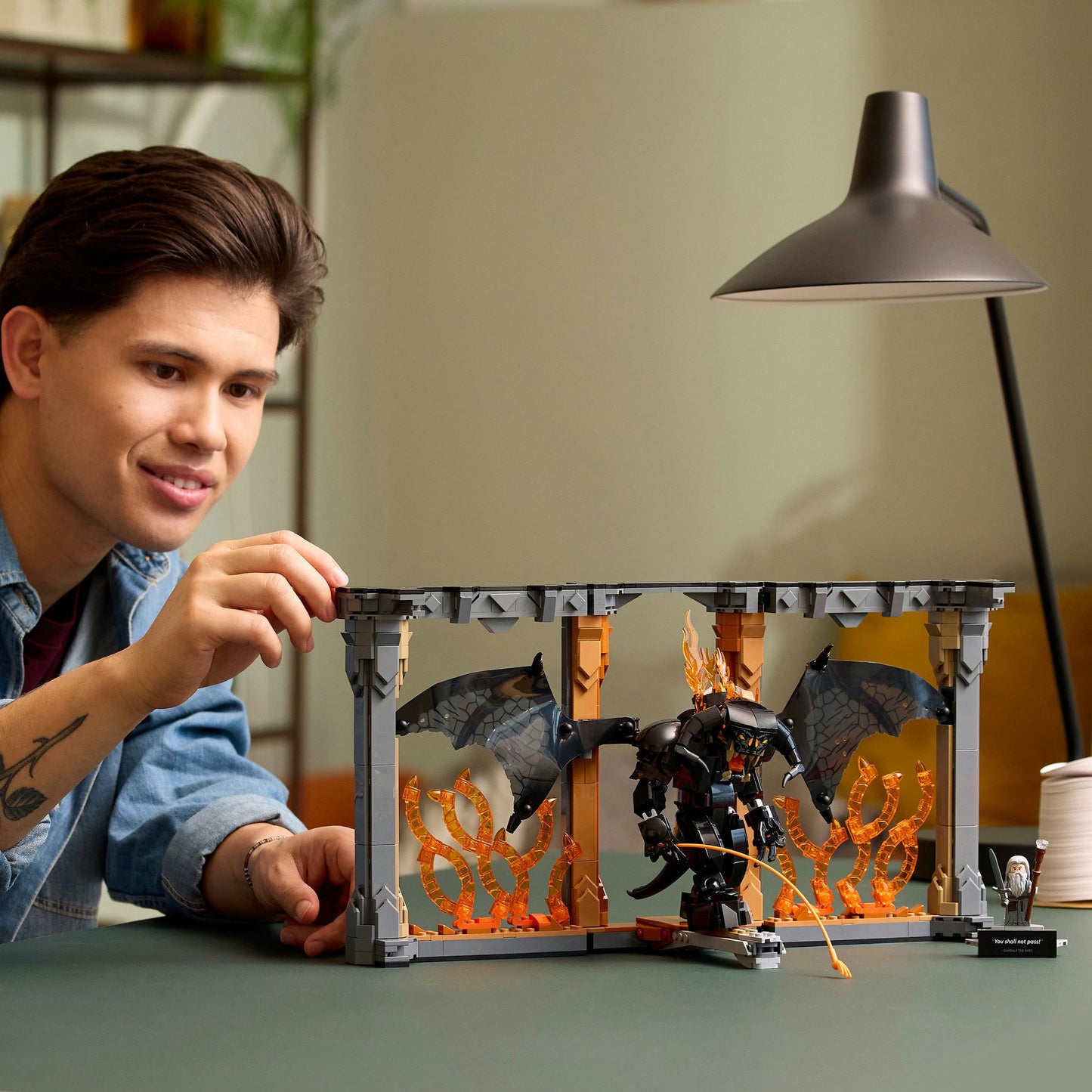 LEGO icons boekensteun: the lord of the rings – balrog constructiespeelgoed (10367)