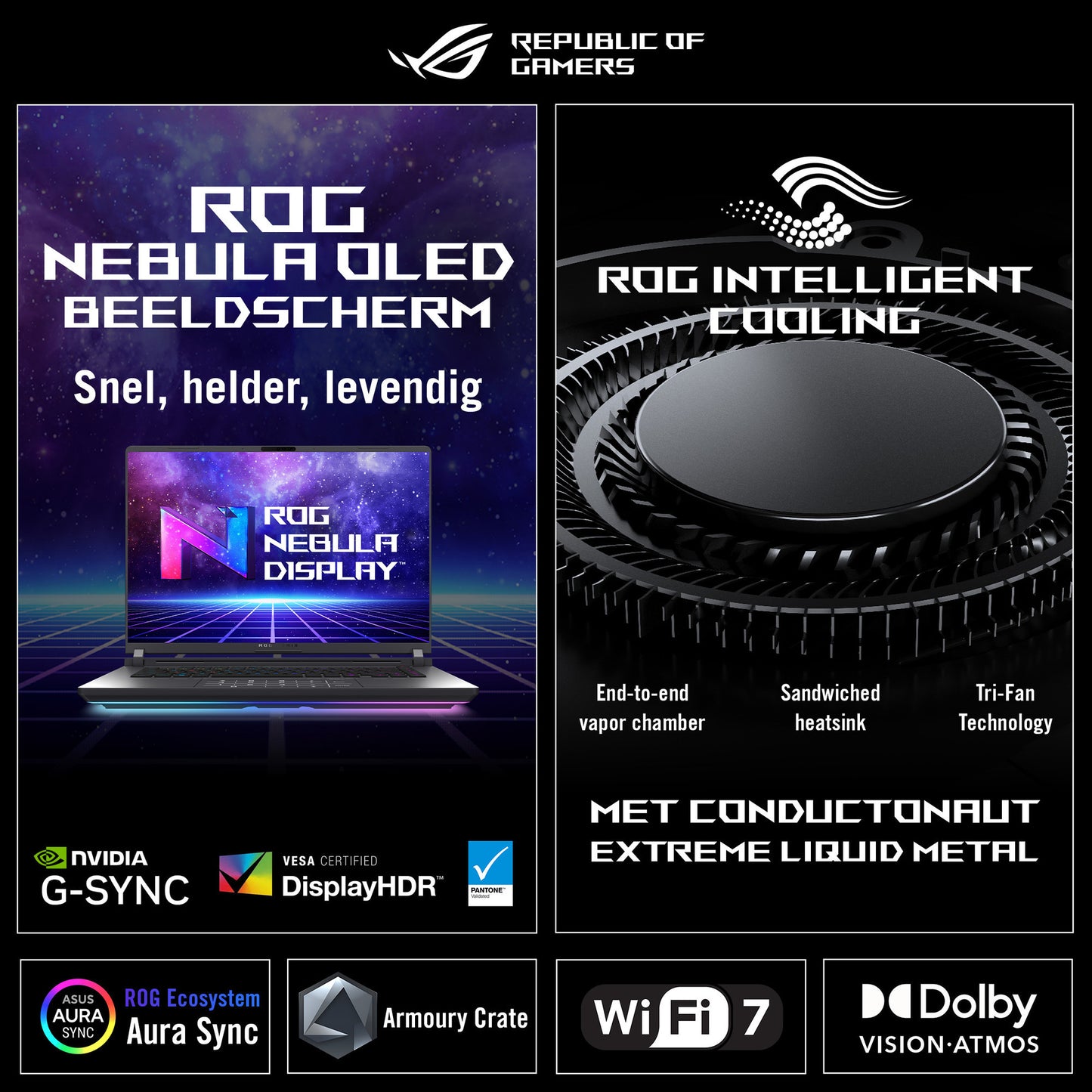 ASUS rog strix scar 16 g635lw-rw089w 16 copilot+ gaming laptop (zwart | core ultra 9 275hx | rtx 5080 | 32 gb | 2 tb ssd)