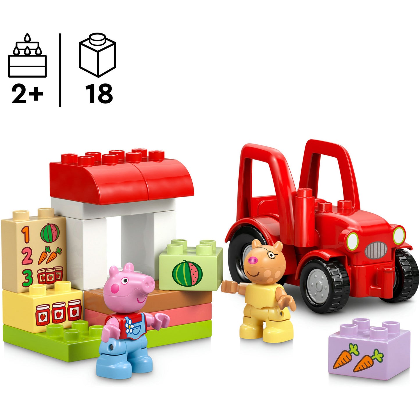LEGO duplo 10468 tractor en marktkraam