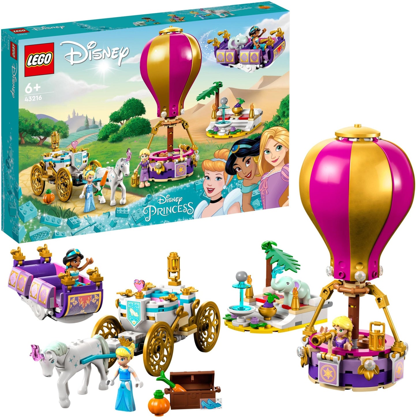 LEGO disney princess - betoverende reis van prinses constructiespeelgoed (43216)