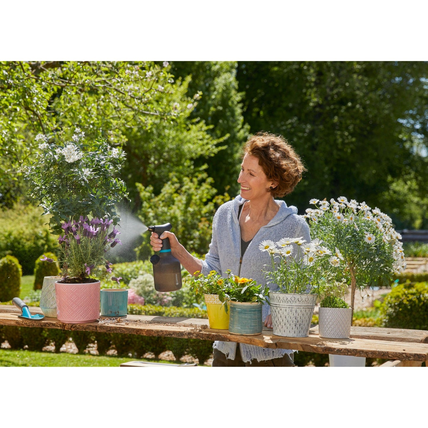 GARDENA plantenspuit 1 l easypump (grijs, 11114-20)