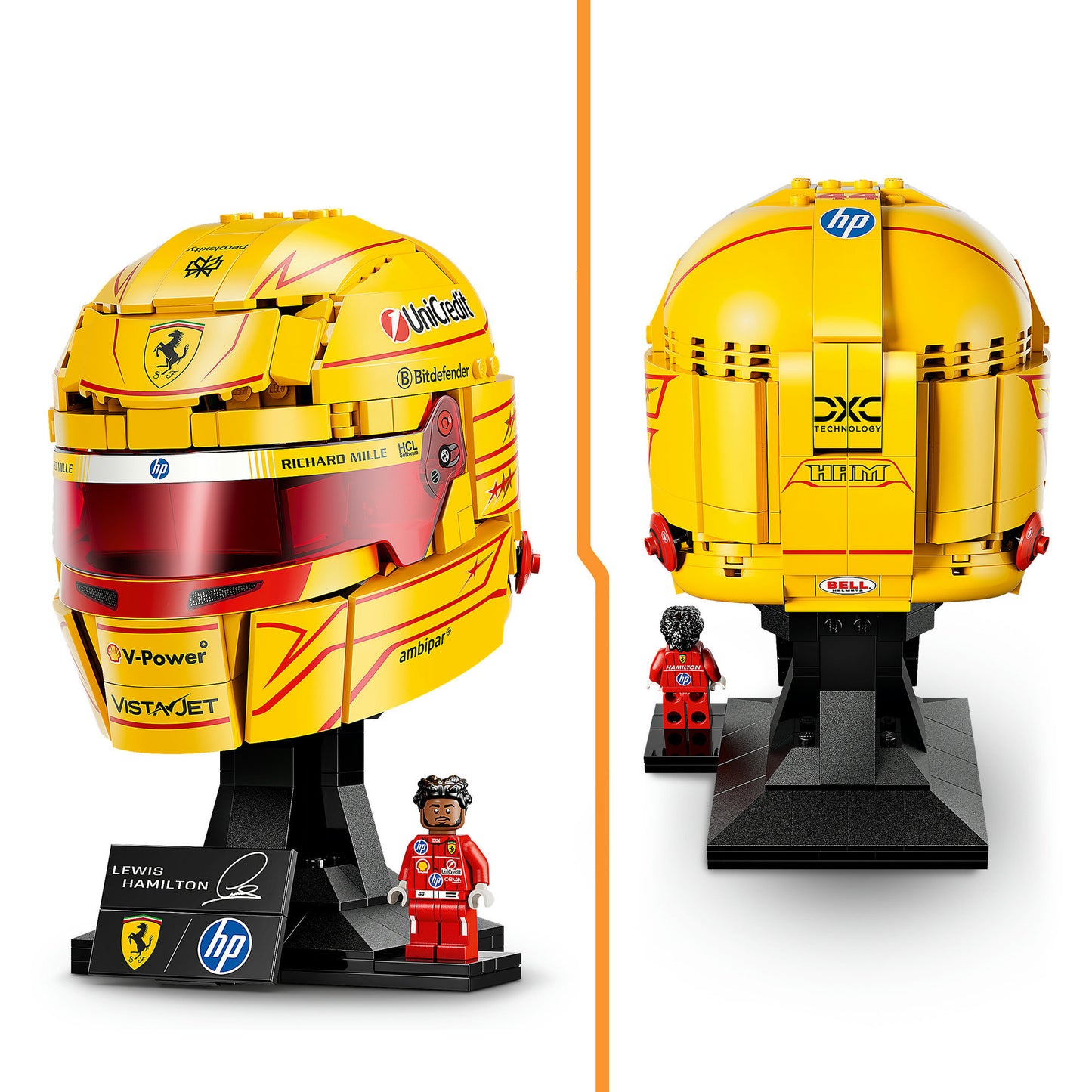 LEGO editions 43022 scuderia ferrari hp helm van lewis hamilton