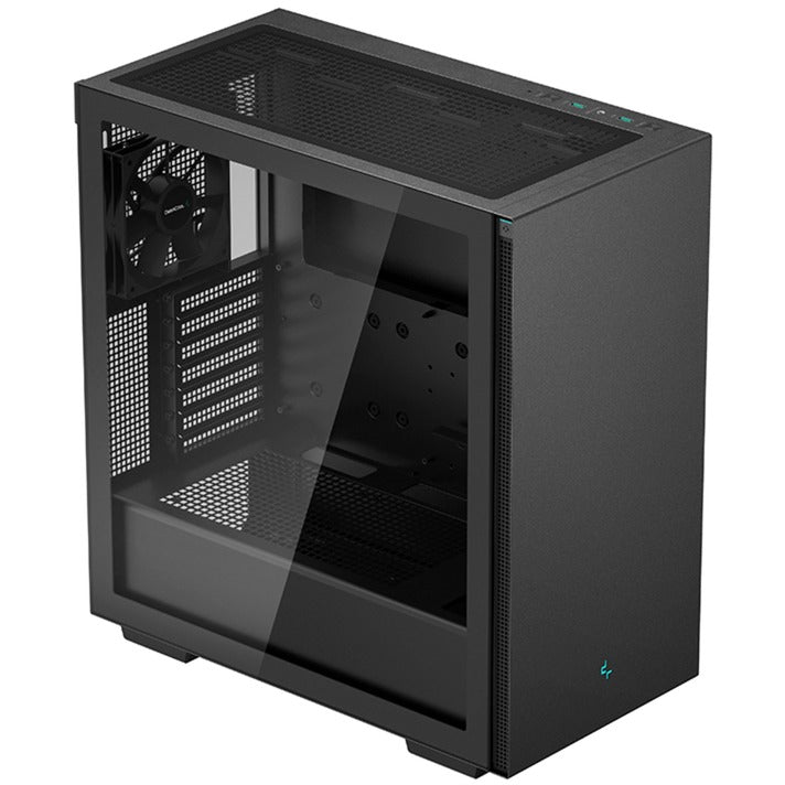 DeepCool ch510 midi tower behuizing (zwart | 2x usb-a | tempered glass)