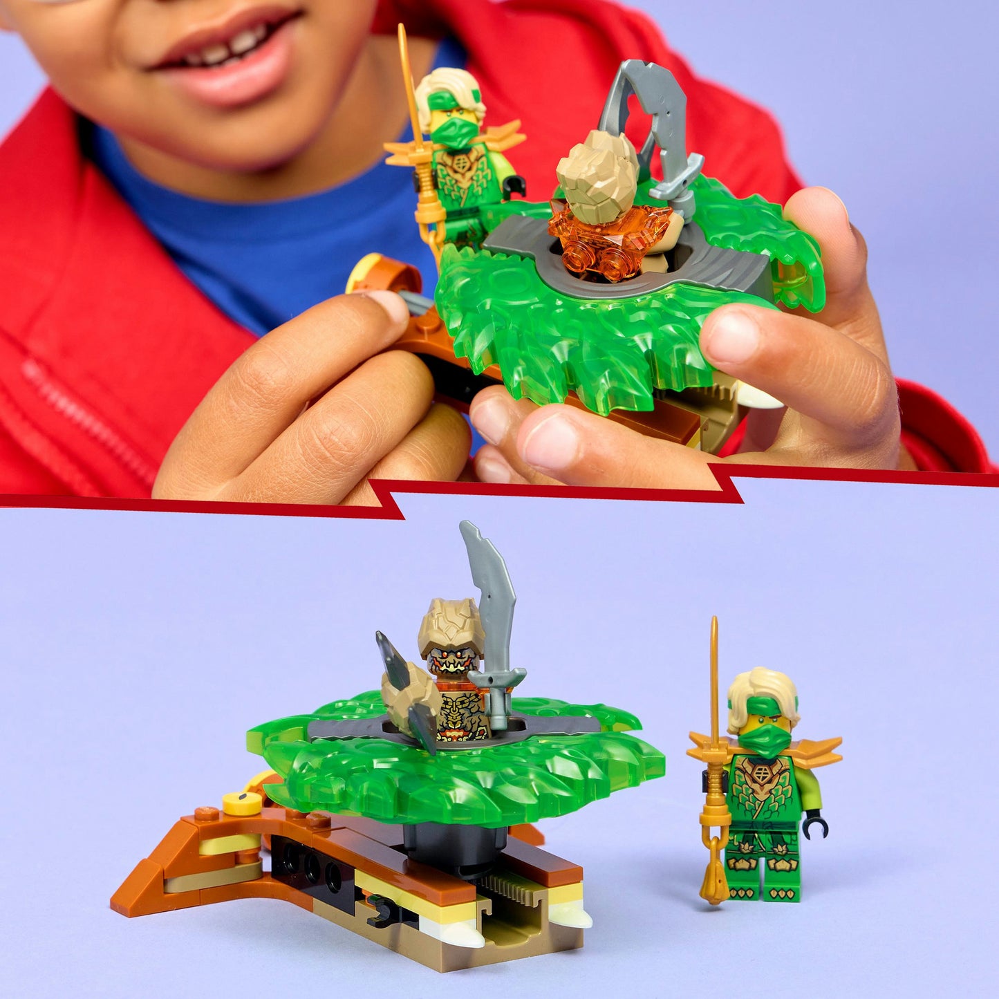 LEGO ninjago 71850 lloyd vs. elementaire monsterspinner