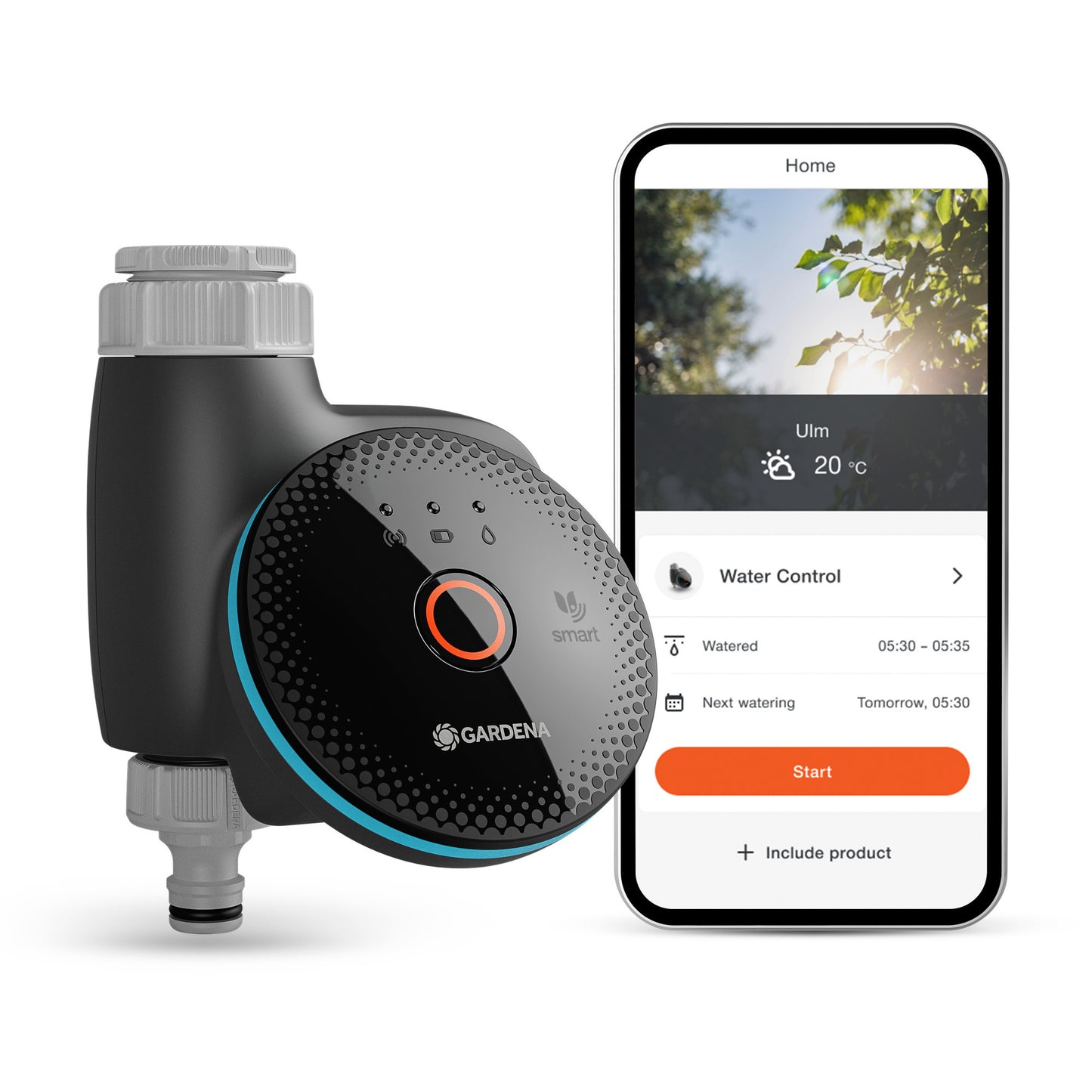 GARDENA smart water control besproeiingscomputer (grijs, 19033-20)