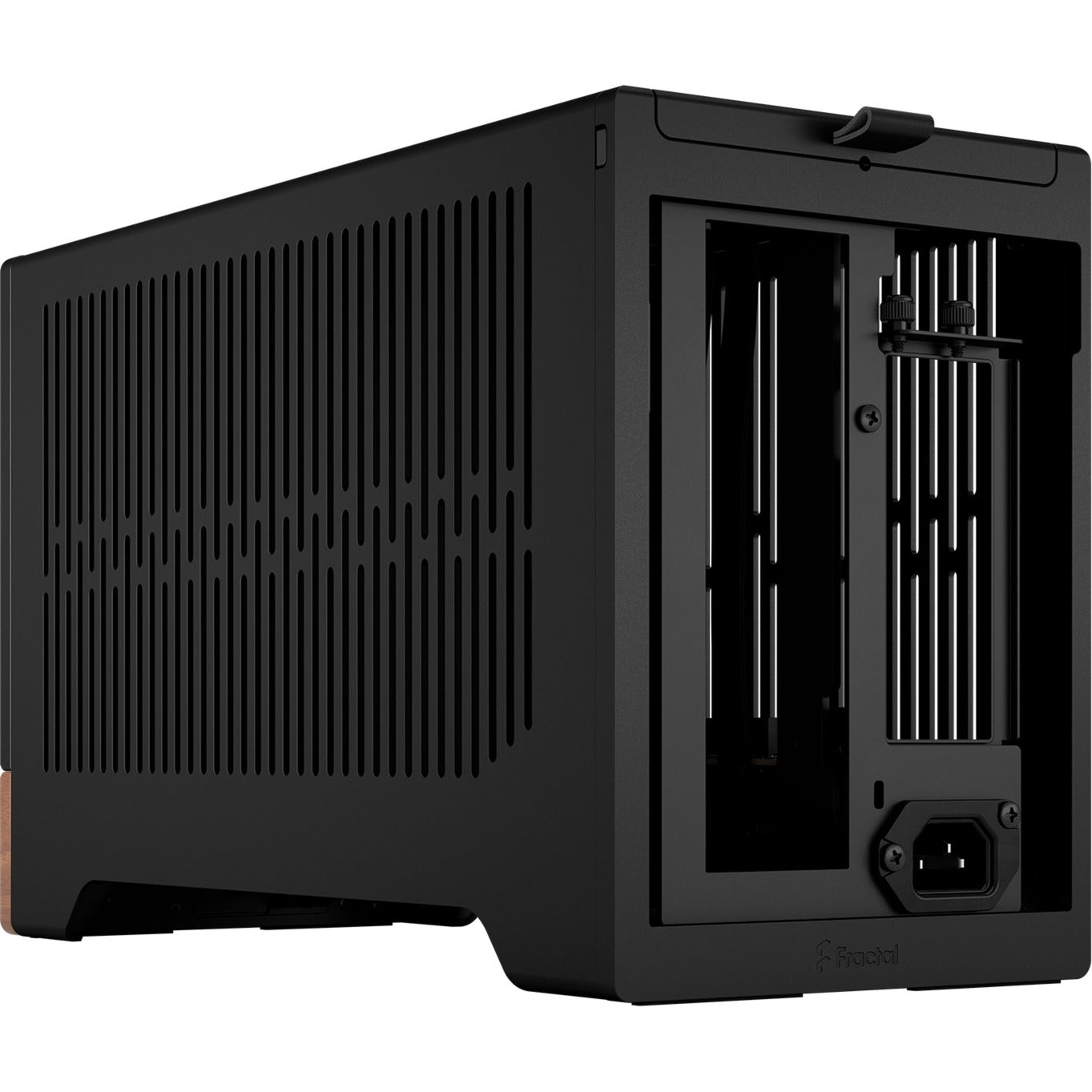 Fractal Design terra mini tower behuizing (grafiet houtkleur | 1x usb-a | 1x usb-c)
