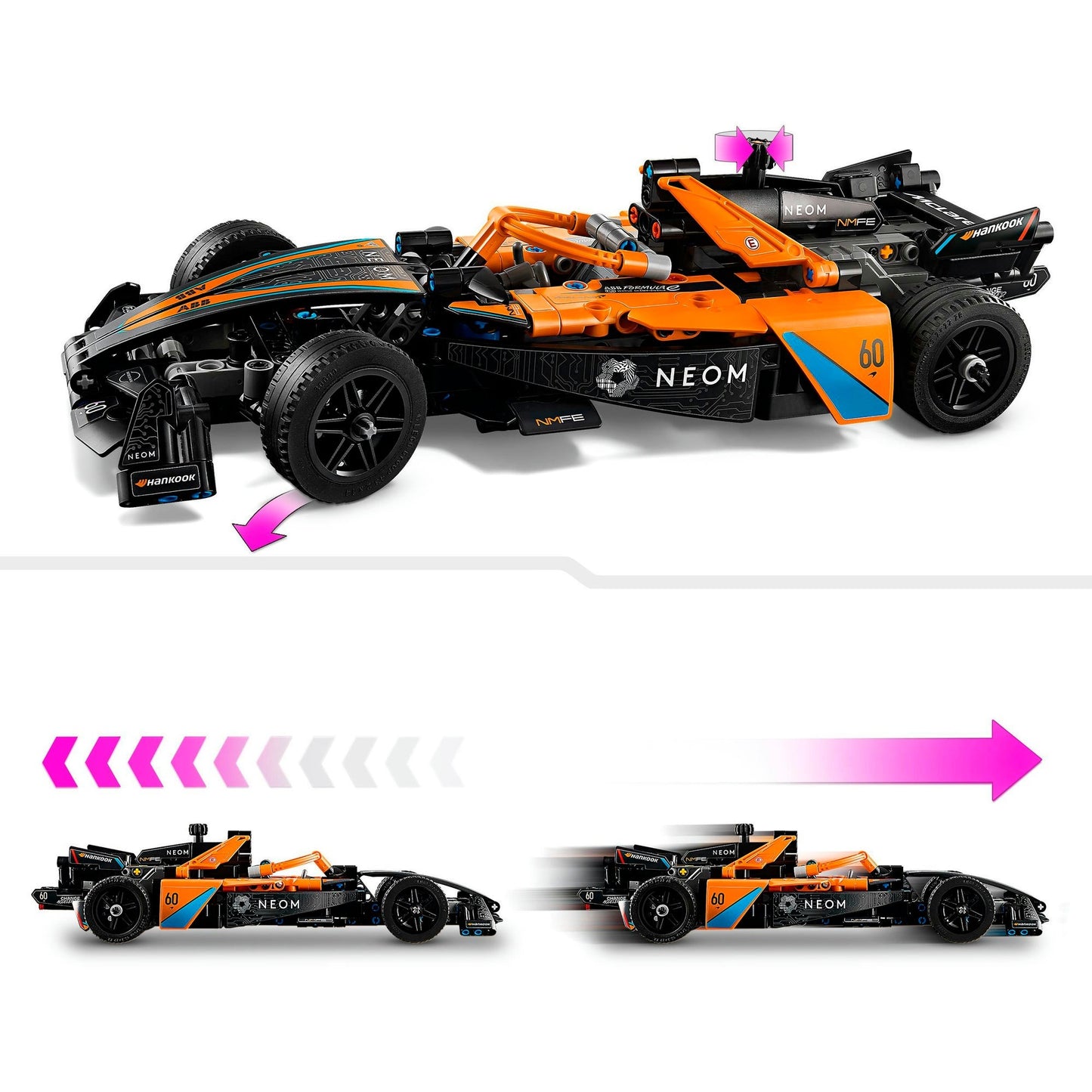 LEGO technic neom mclaren formula e racewagen - 42169