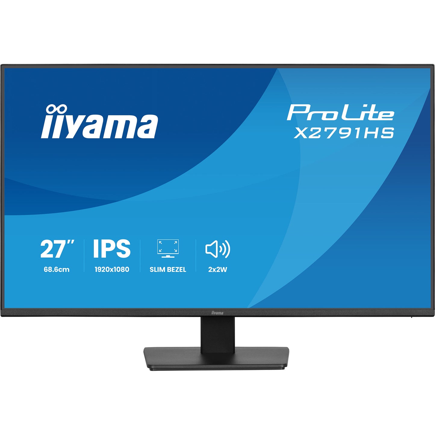 Iiyama prolite x2791hs-b1 27 monitor (zwart (mat), 120 hz, hdmi, displayport, audio)