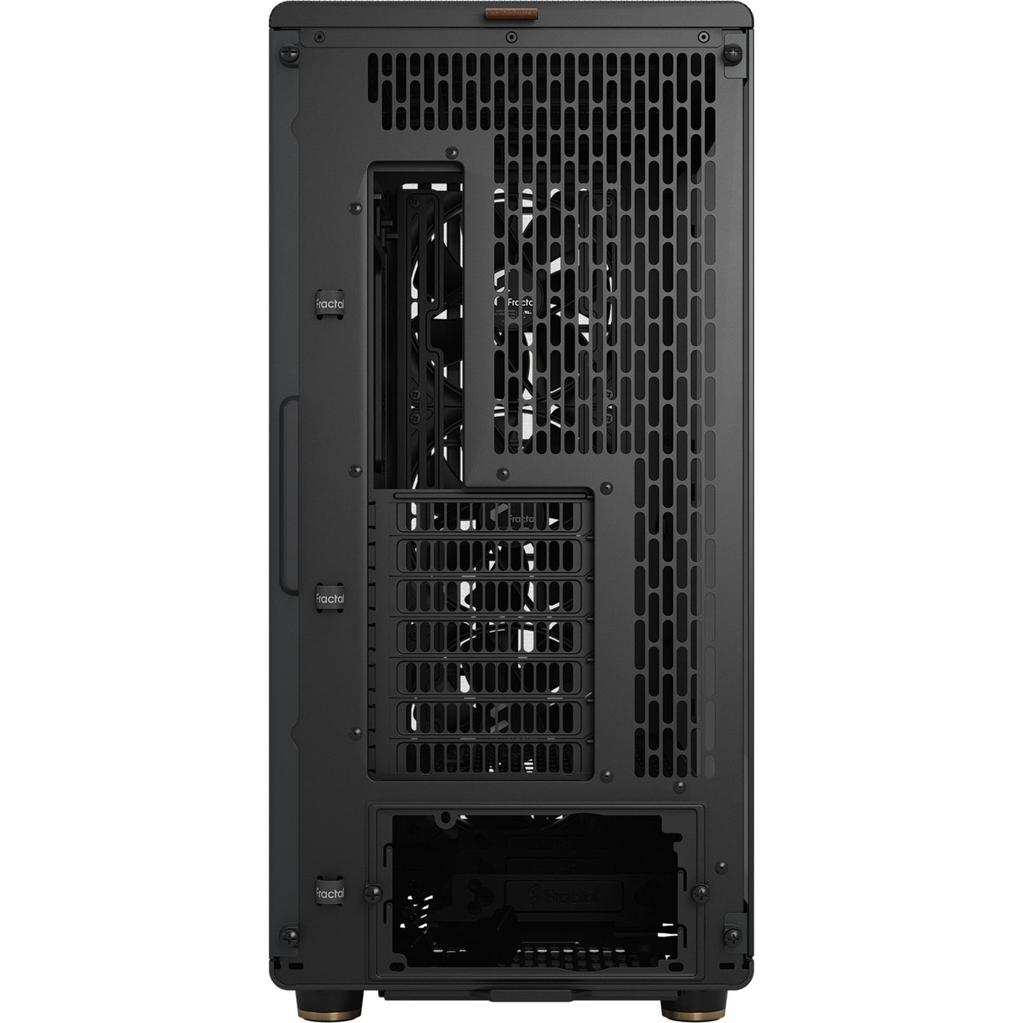 Fractal Design north xl rc charcoal black tg dark midi tower behuizing (zwart houtkleur | 2x usb-a | 1x usb-c | tempered glass)