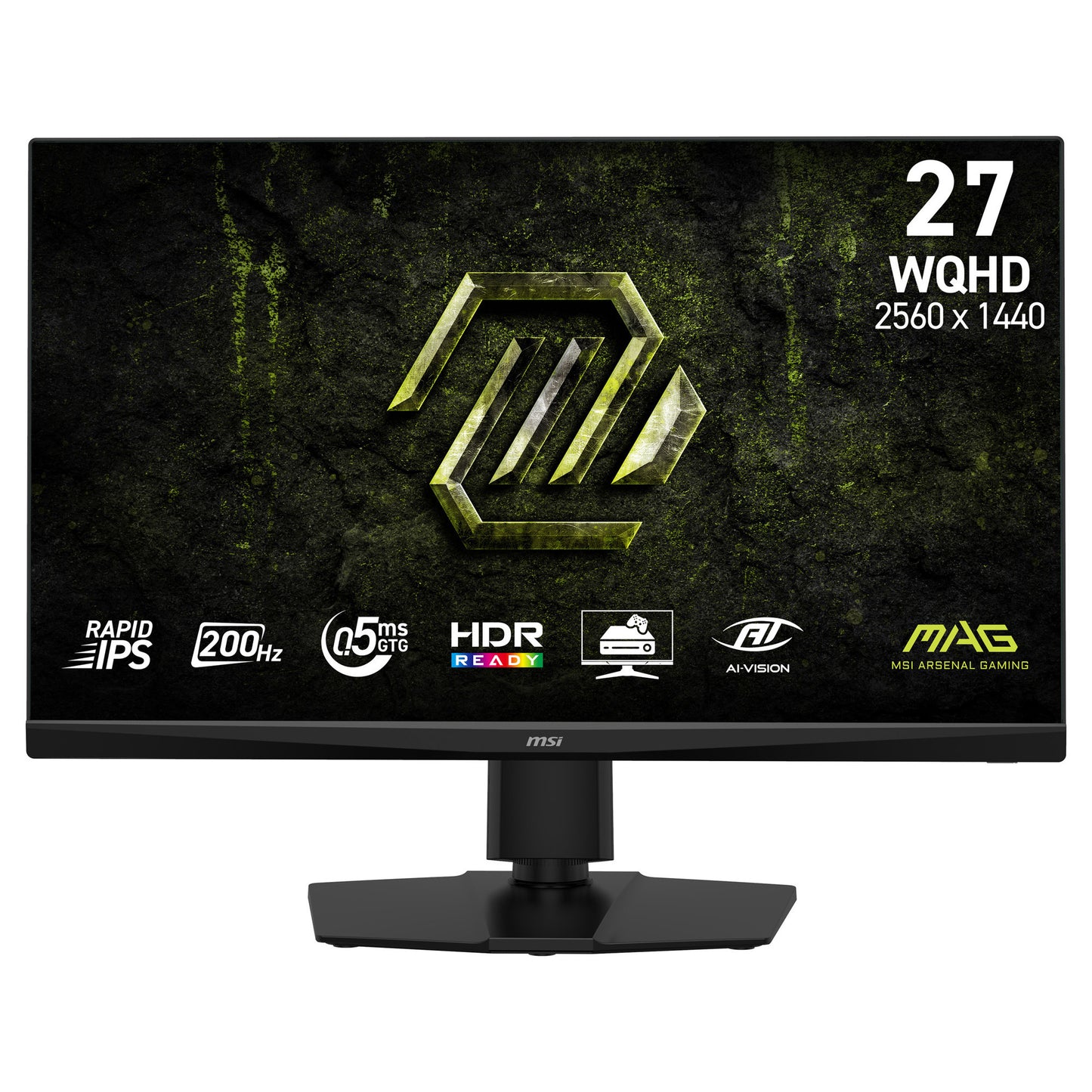 MSI mag 272qpf e20 27 gaming monitor (zwart, 2x hdmi, 1x displayport, amd freesync, 200 hz)