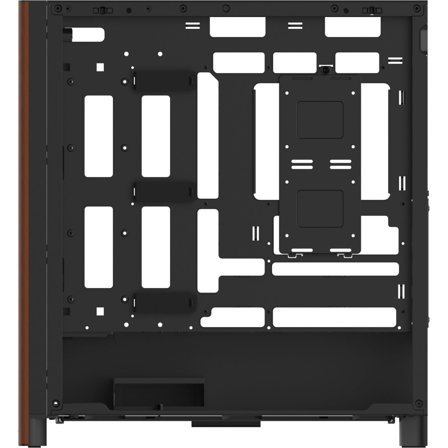 Thermaltake s370 ws midi tower behuizing (zwart | 2x usb-a | 1x usb-c | tempered glass)