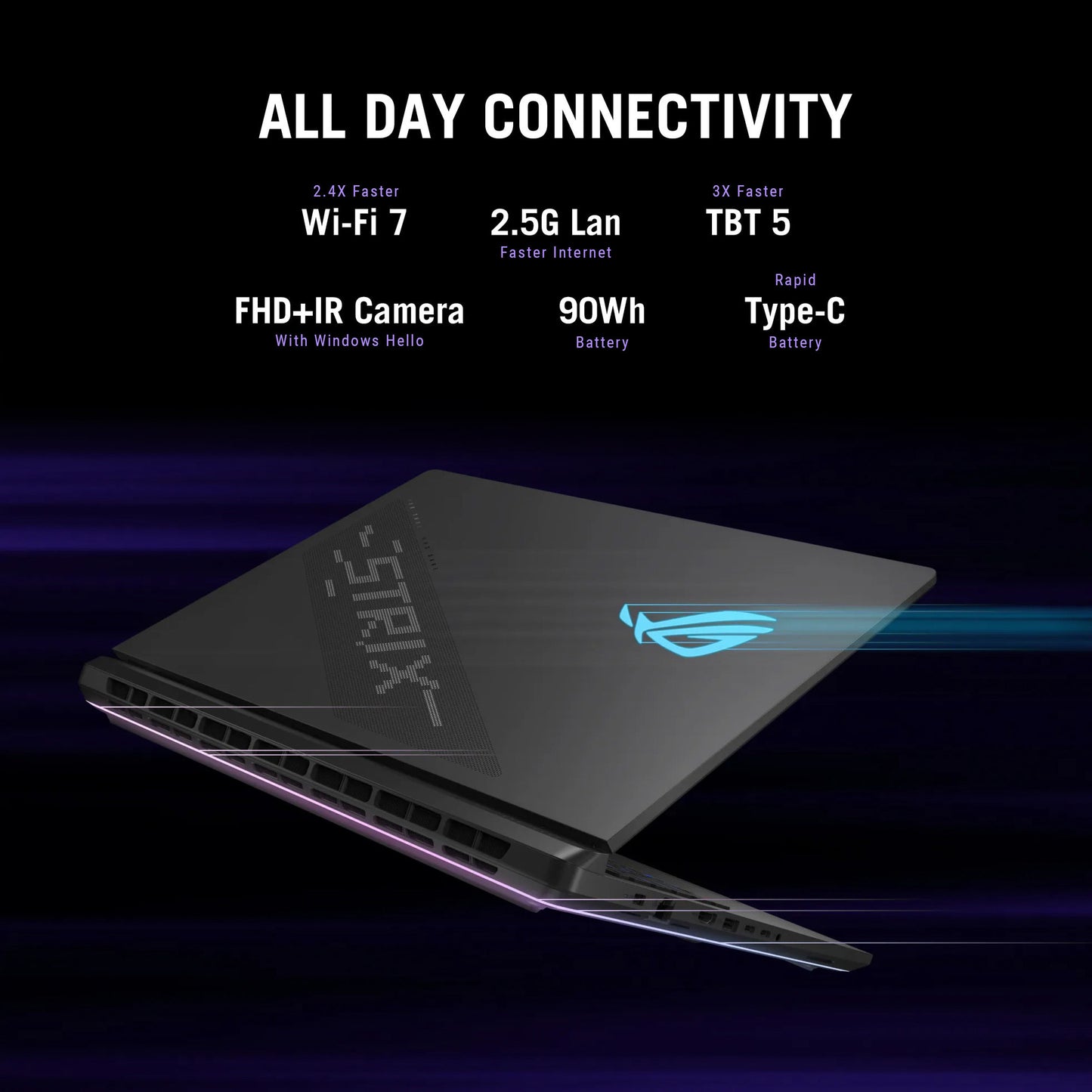ASUS rog strix scar 18 g835lx-sa012w 18 gaming laptop (zwart | core ultra 9 275hx | rtx 5090 | 64 gb | 4 tb ssd | 240 hz)