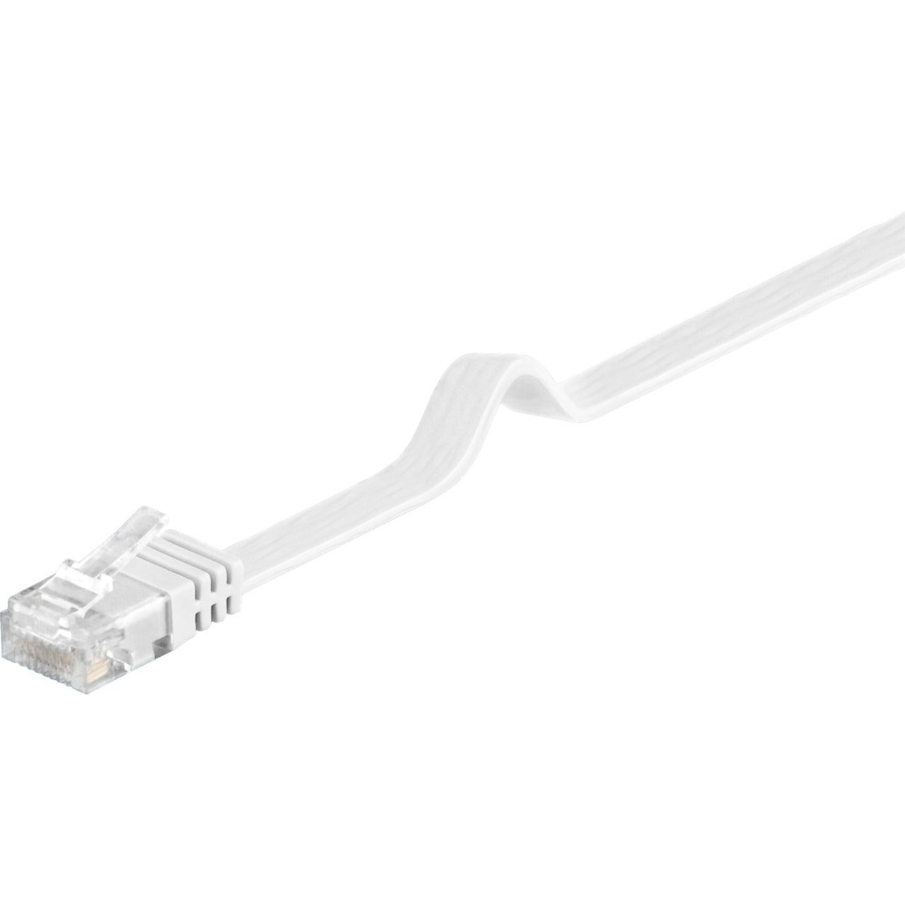 Goobay patchkabel rj-45 u utp met cat.5e (wit, 20 meter, platte kabel)