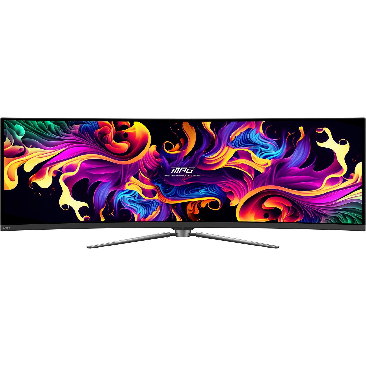 MSI mpg 491cqp qd-oled 49 curved ultrawide gaming monitor (zwart, 2x hdmi, displayport, 2x usb-a, usb-b, usb-c, 144 hz)