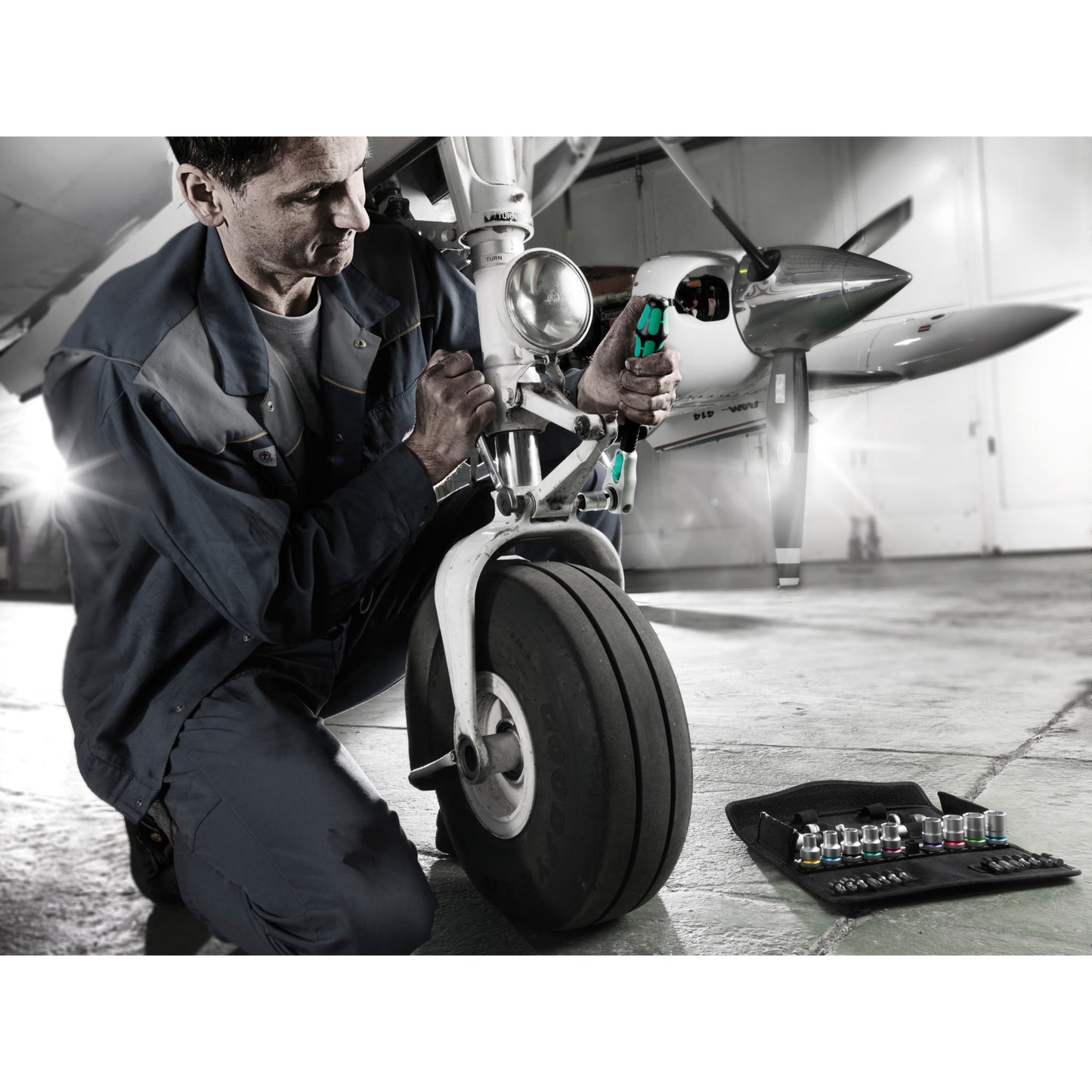 Wera 8100 sc 6 zyklop speed-ratelset, 1 2 -aandrijving gereedschapsset (zwart groen, 28-delig)