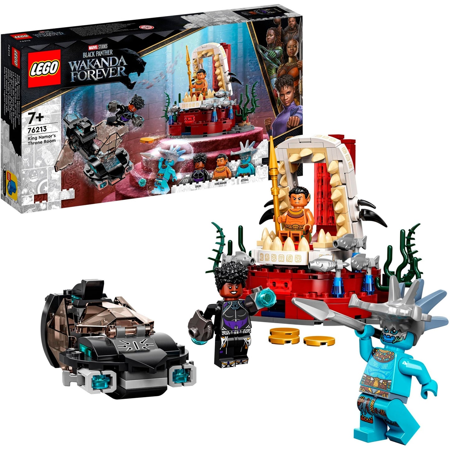 LEGO marvel - koning namor’s troonzaal constructiespeelgoed (76213)