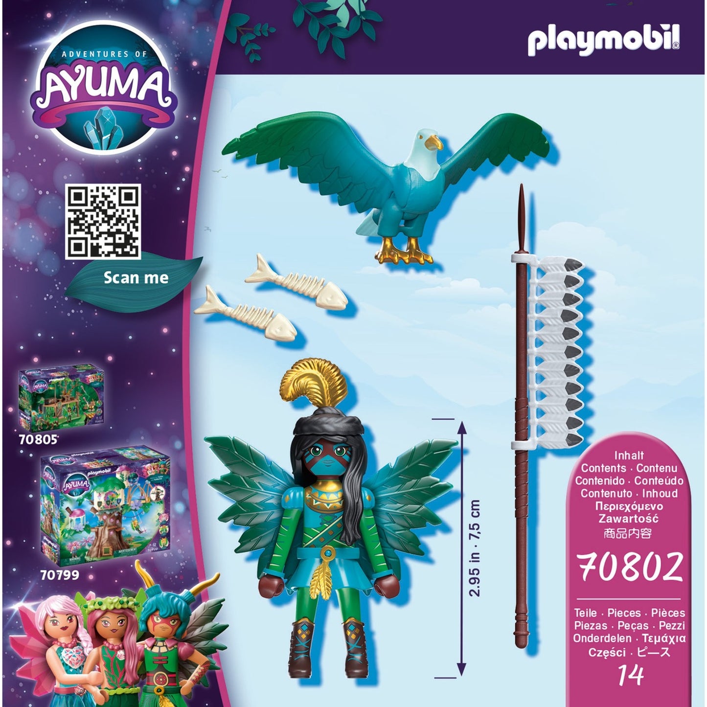 PLAYMOBIL ayuma - knight fairy met totemdier constructiespeelgoed (70802)