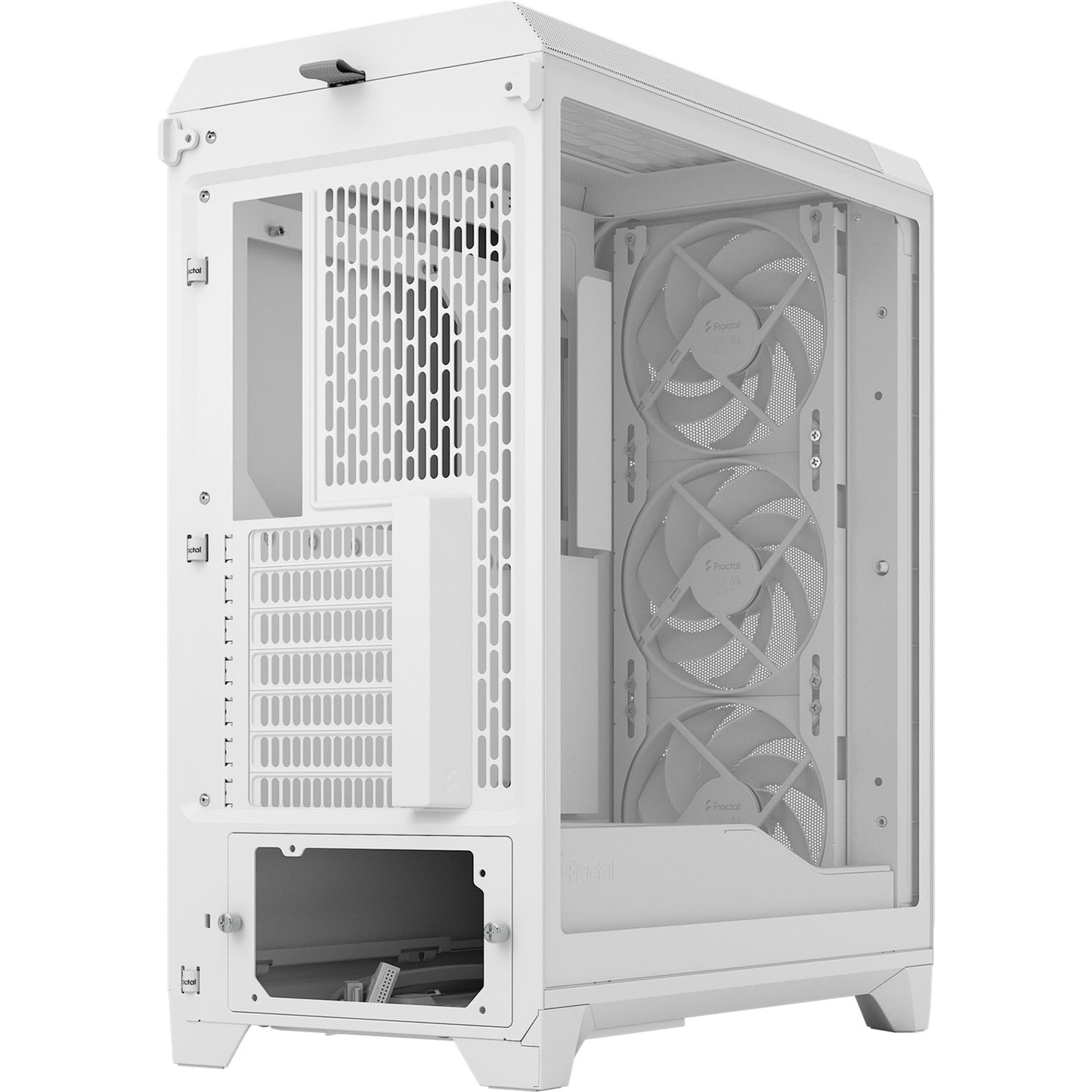 Fractal Design meshify 3 midi tower behuizing (wit | 2x usb-a | 1x usb-c | tempered glass)