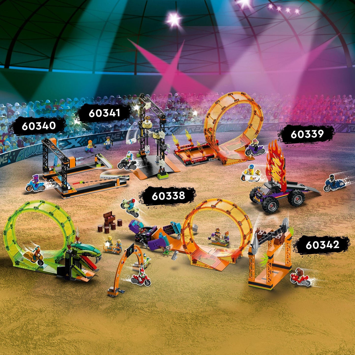 LEGO city - chimpansee stuntlooping constructiespeelgoed (60338)