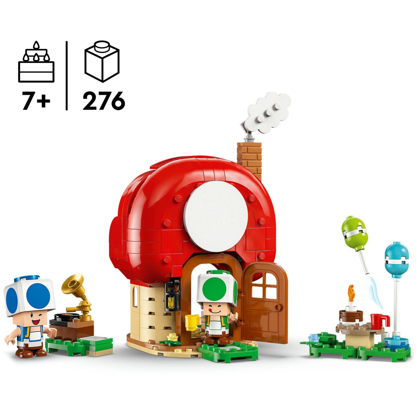 LEGO super mario 72041 toads huisfeestje