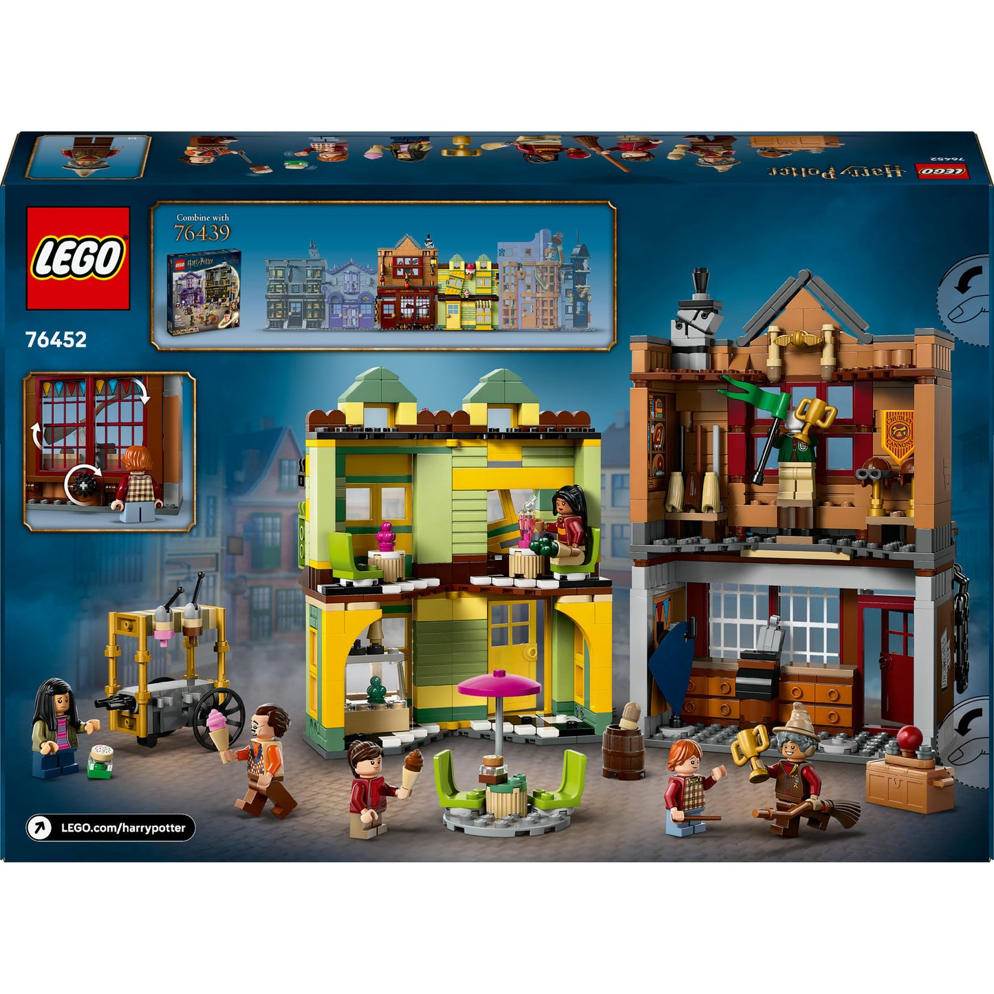 LEGO harry potter - zwik zwachtels zwerkbalpaleis en ijssalon constructiespeelgoed (76452)