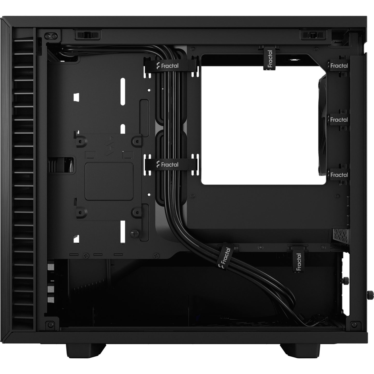 Fractal Design define 7 nano black tg light tint midi tower behuizing (zwart | 4x usb-a | 1x usb-c | window)
