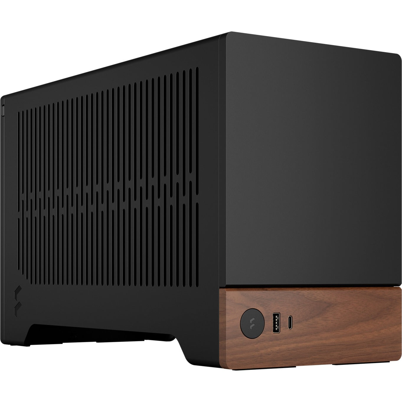 Fractal Design terra mini tower behuizing (grafiet houtkleur | 1x usb-a | 1x usb-c)