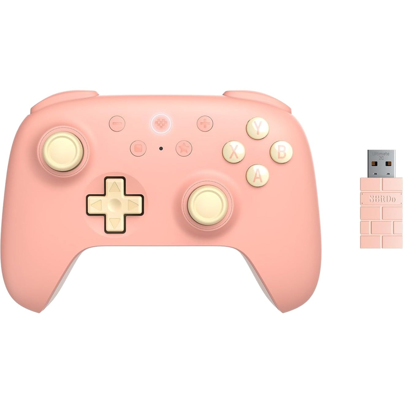 8BitDo ultimate 2c wireless gamepad (perzik lichtgeel)