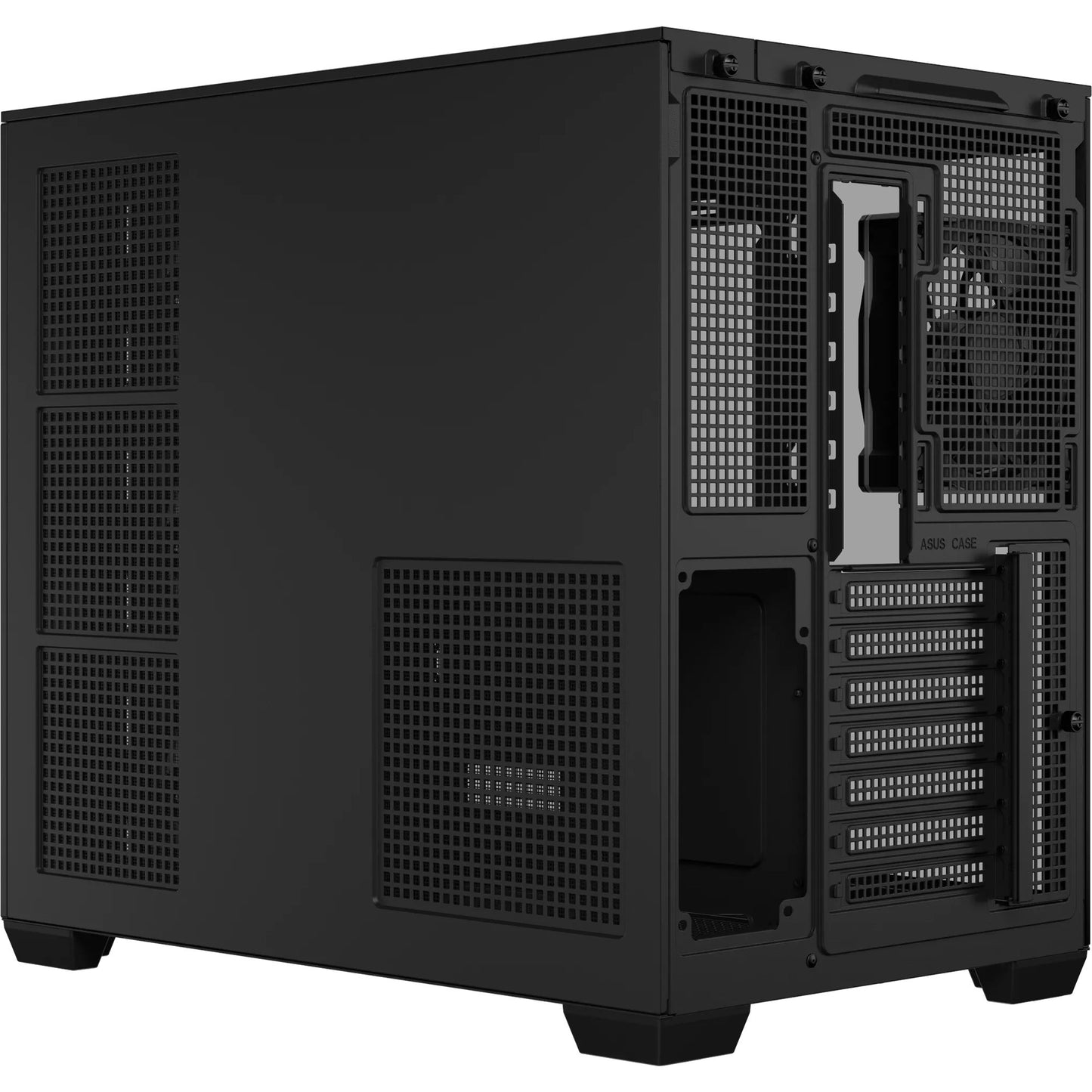 ASUS a32 plus midi tower behuizing (zwart | 2x usb-a | 1x usb-c | rgb | tempered glass)