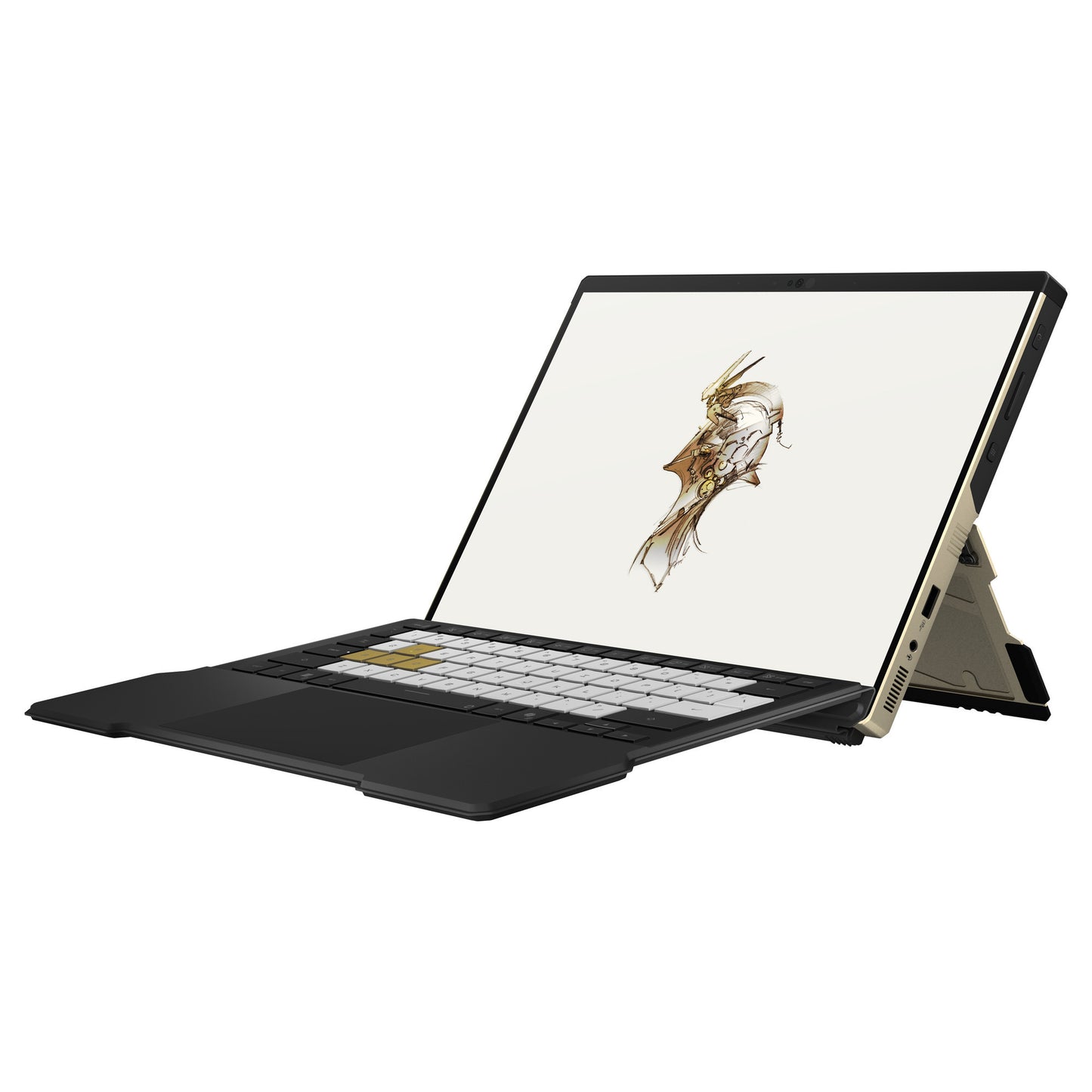 ASUS rog flow z13-kjp gz302eac-ru178w 13.4 2-in-1 gaming laptop (goud zwart | ryzen al max+ 395 | radeon 8060s | 128 gb | 1 tb ssd | touch)
