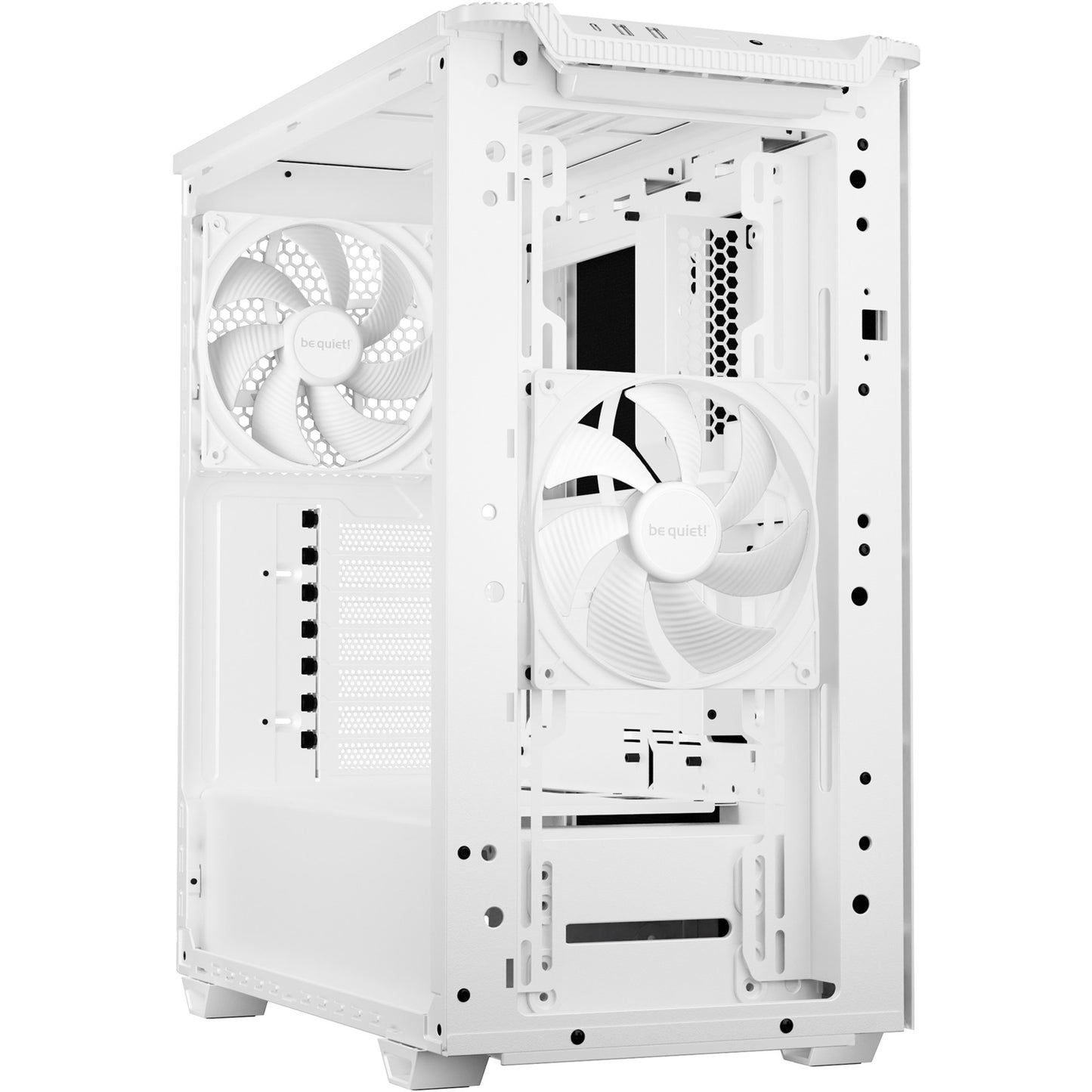 Be Quiet! pure base 501 airflow midi tower behuizing (wit | 2x usb-a | 1x usb-c)