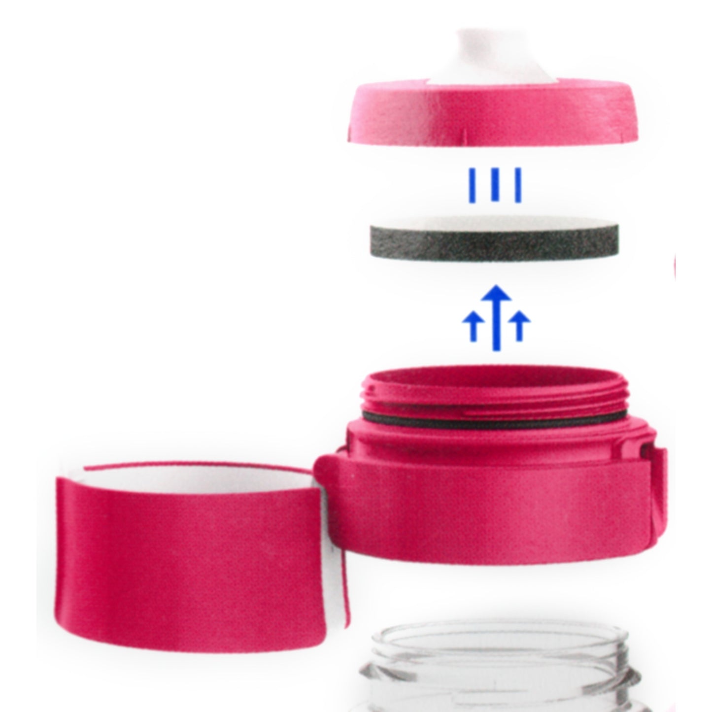 Brita fill go Vital 0,6 Liter drinkfles (Transparant bes)