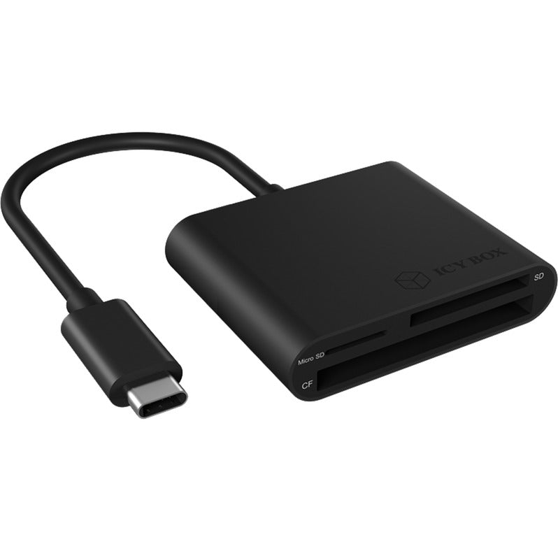 ICY BOX ib-cr301-c3 kaartlezer (zwart, usb type-c)