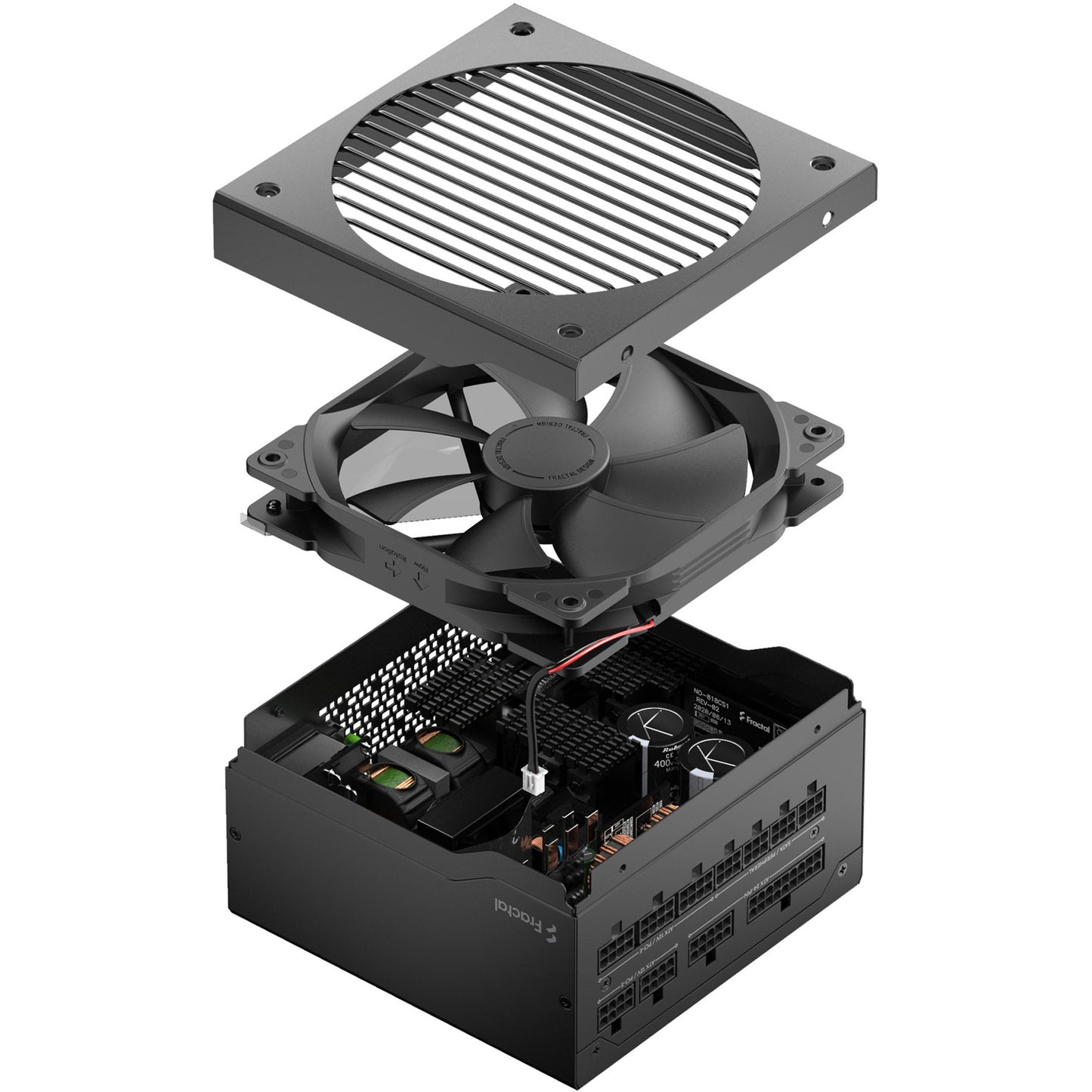 Fractal Design ion gold 3 modulaire 750 watt voeding (zwart, 1x 12v-2x6, 3x pcie)