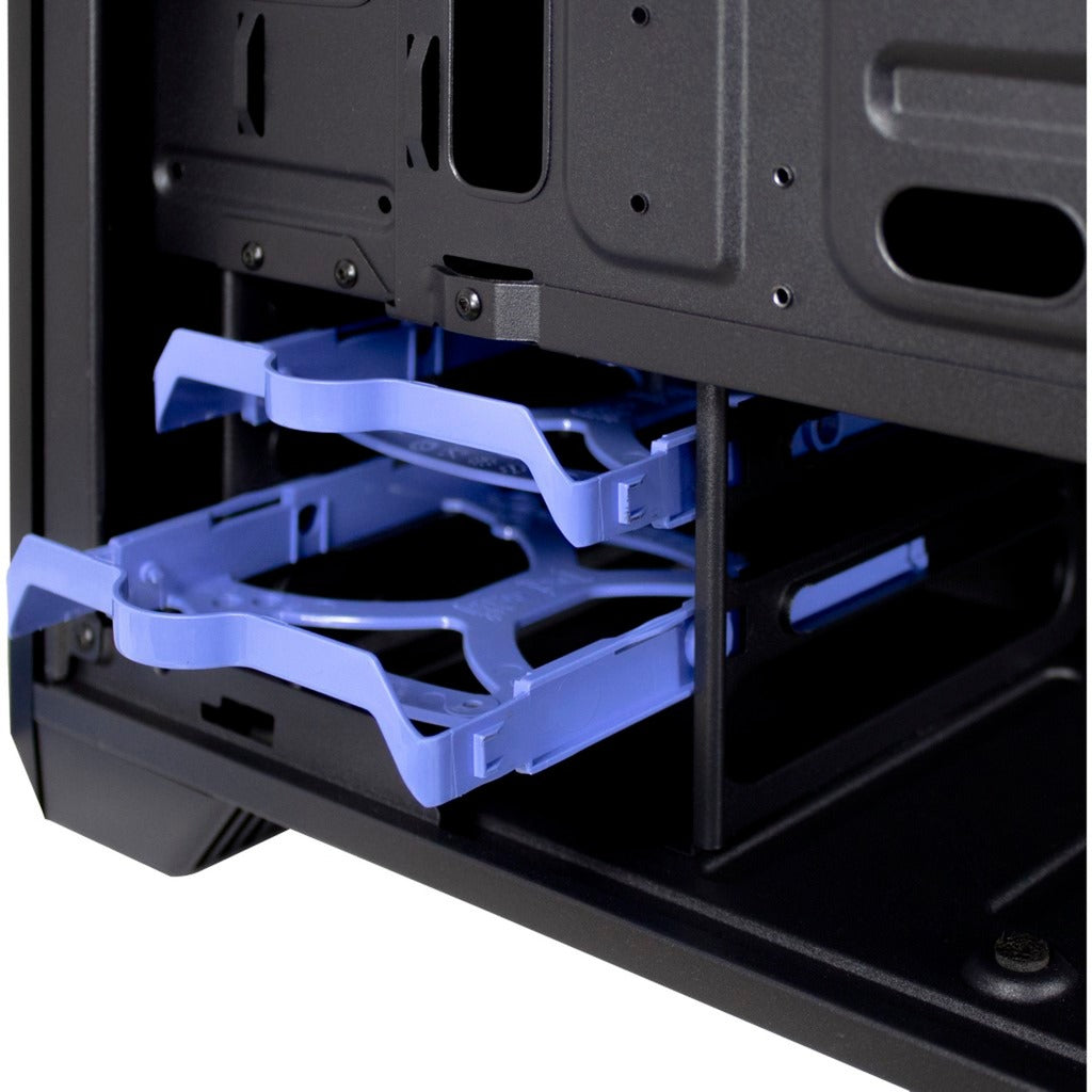 Inter-Tech h-606 mini tower behuizing (zwart | 2x usb-a)