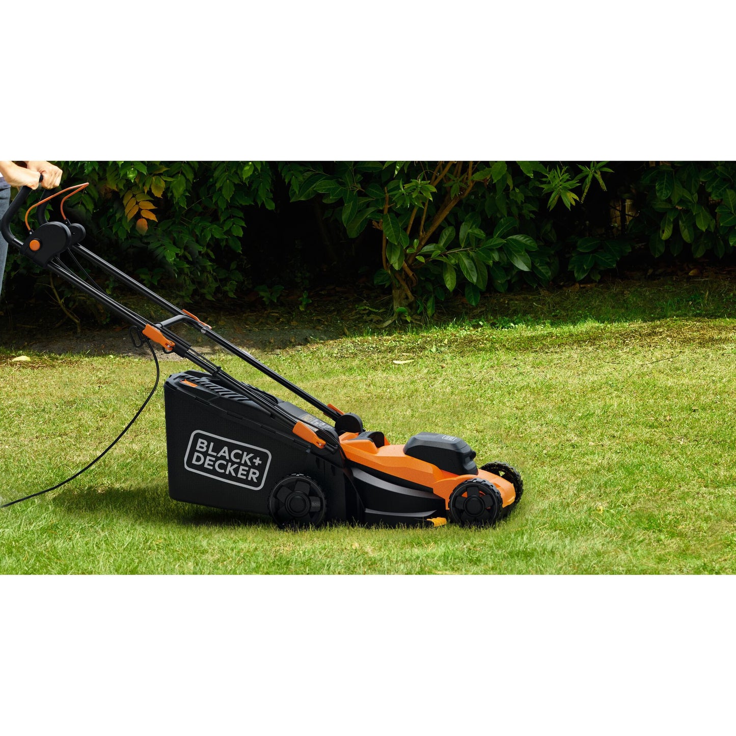 BLACK+DECKER bemwp340 grasmaaier (oranje zwart, 34 cm, 1400w)